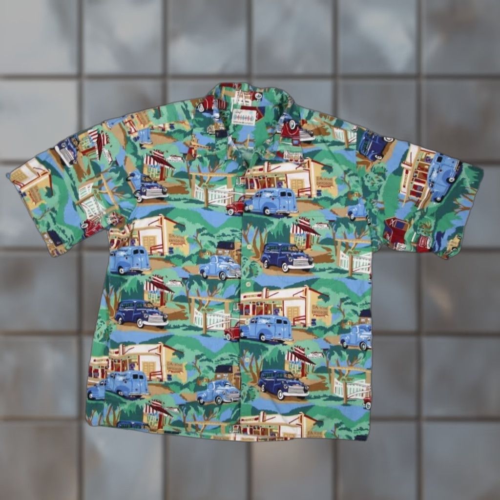 Reyn Spooner Reyn Spooner Shirt Men XL Green Short Sleeve Button Up Hawaiian Cotton Size US XL / EU 56 / 4 - 1 Thumbnail