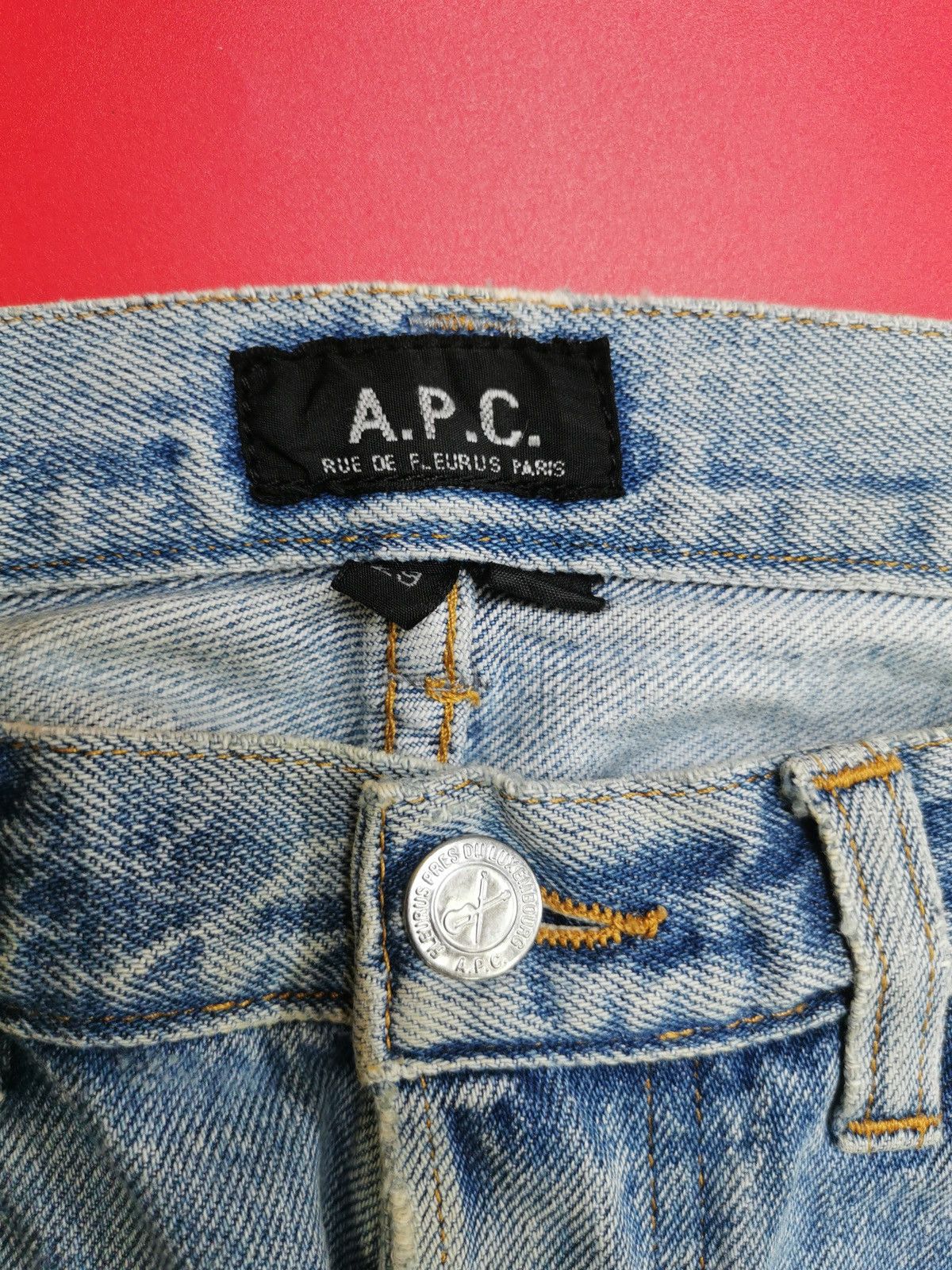 A.P.C. Thrashed APC Selvedge Jeans Size US 30 / EU 46 - 11 Thumbnail
