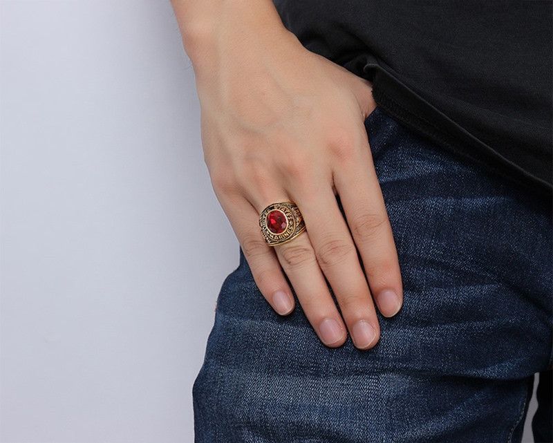 Jewelry × Vintage Red Marines Colleague Ring Size ONE SIZE - 7 Thumbnail