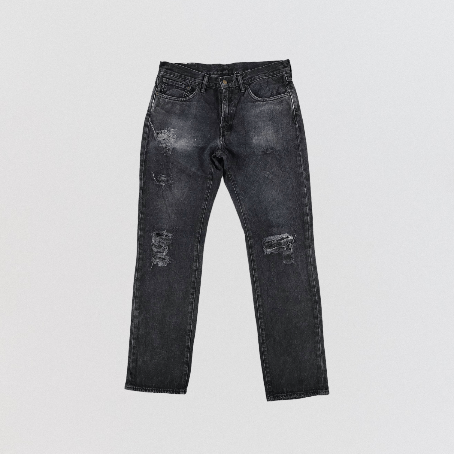 image of Levis 541 Earth Tone Jeans-Jm1962 in Black, Men's (Size 35)