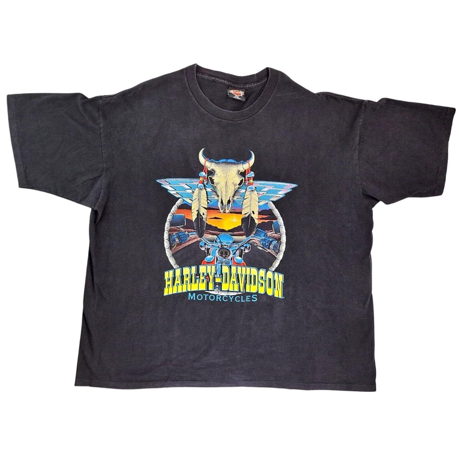 Harley Davidson Vintage Harley Davidson Topeka Kansas T-Shirt XXL Skull Size US XXL / EU 58 / 5 - 1 Thumbnail