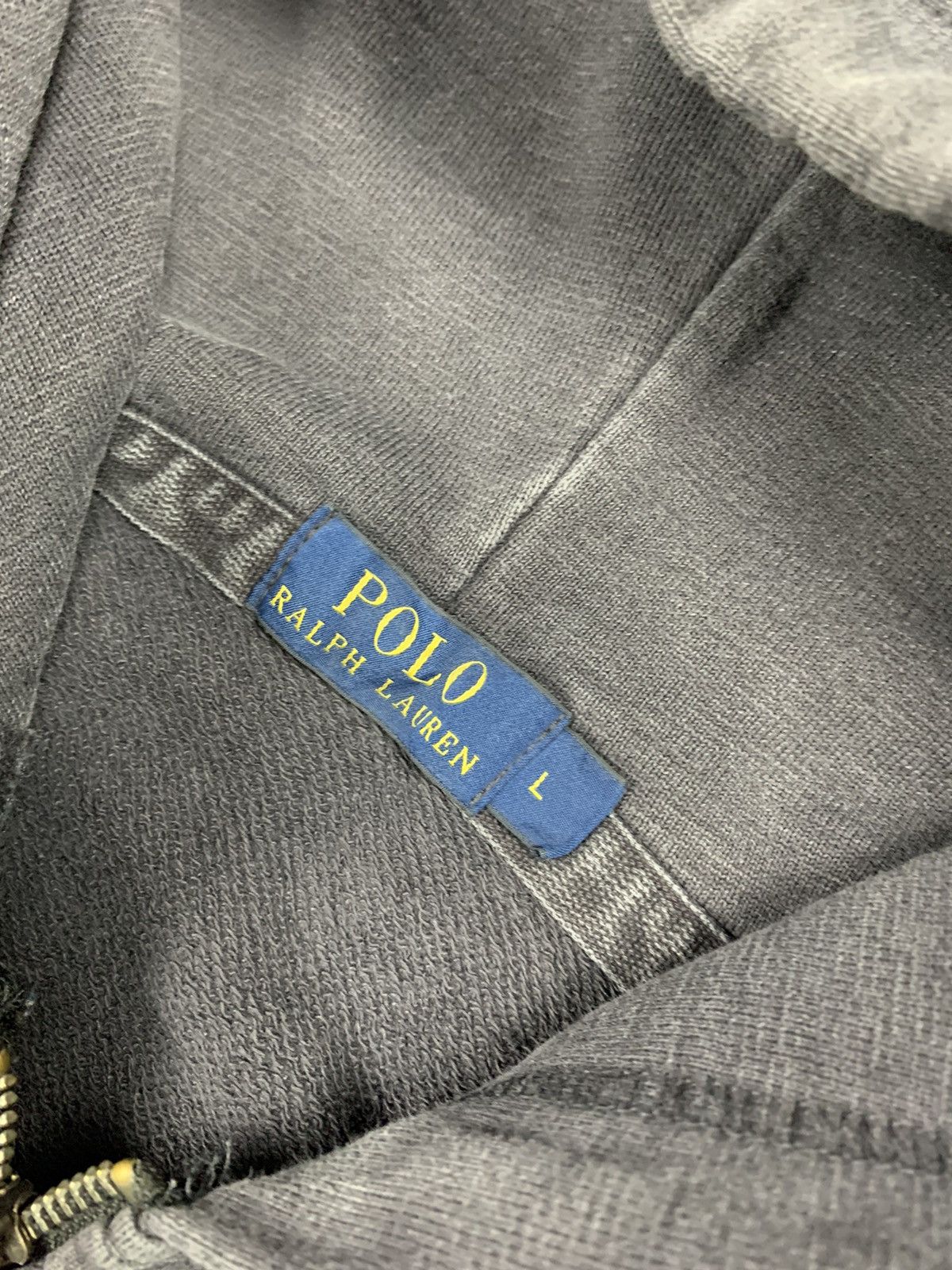 Polo Ralph Lauren × Vintage Vintage Polo Ralph Lauren Zip Hoodie Faded Washed Y2K Size US L / EU 52-54 / 3 - 5 Thumbnail