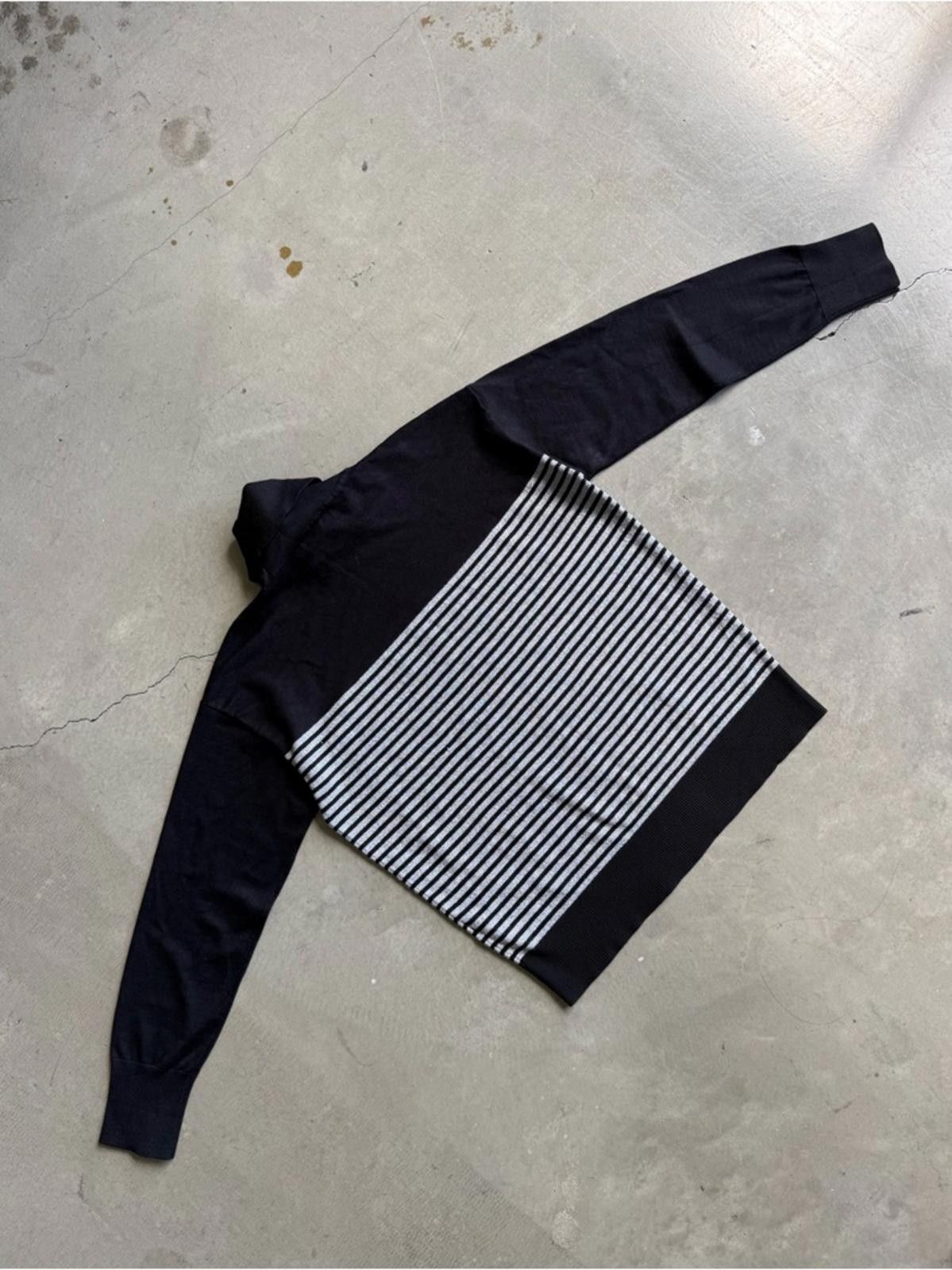 DKNY DKNY / Striped Turtleneck Sweater / Black Silver Size S / US 4 / IT 40 - 8 Thumbnail