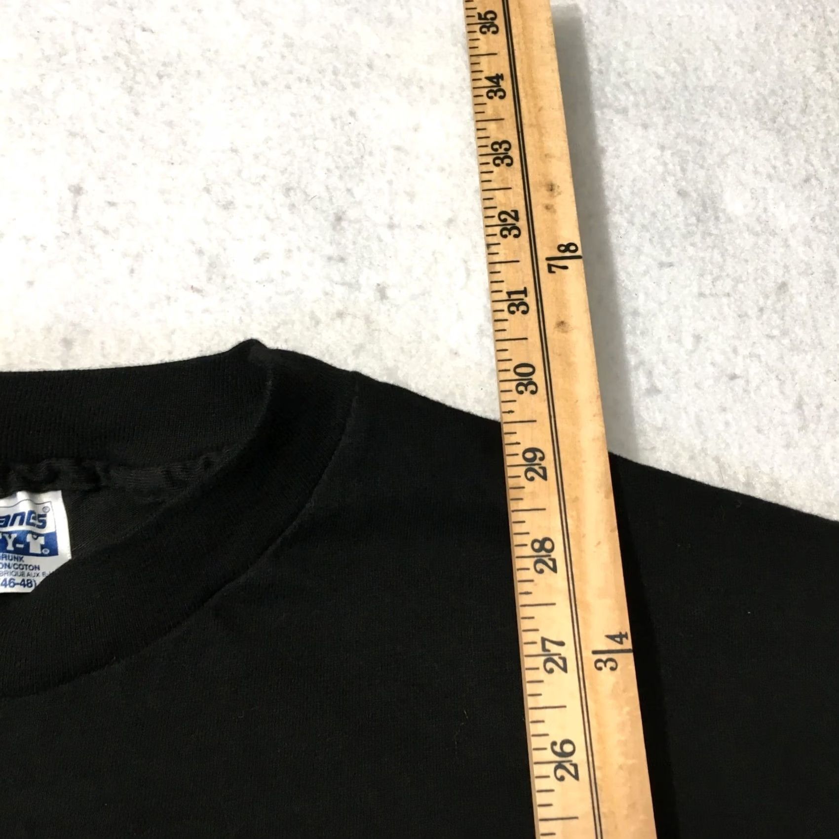 Hanes VINTAGE Travis Tritt Marty Stuart No Hats Tour 1992 T Shirt Black L 90s Music Country Group Promo Mens Size US XL / EU 56 / 4 - 6 Thumbnail