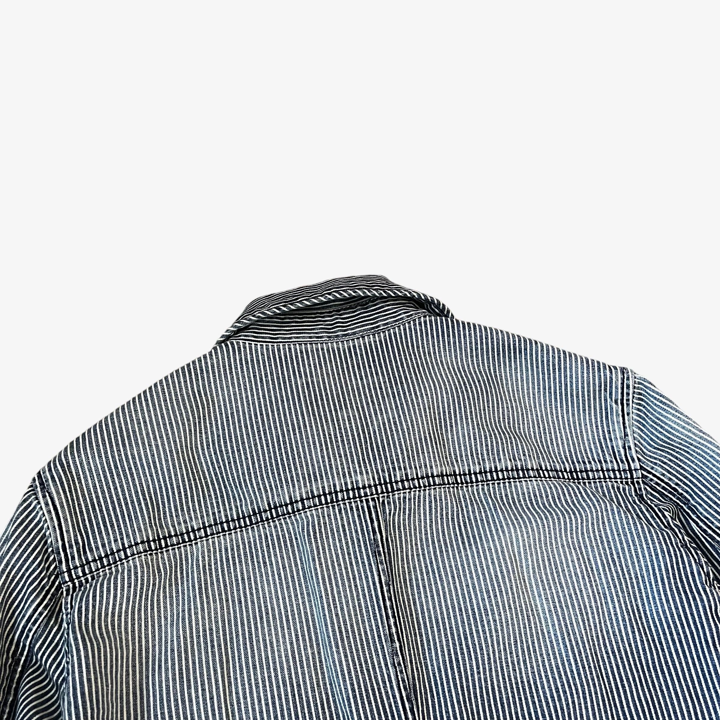 Armani Vintage Y2K Men's Emporio Armani Striped Workwear Jacket Size US M / EU 48-50 / 2 - 8 Thumbnail