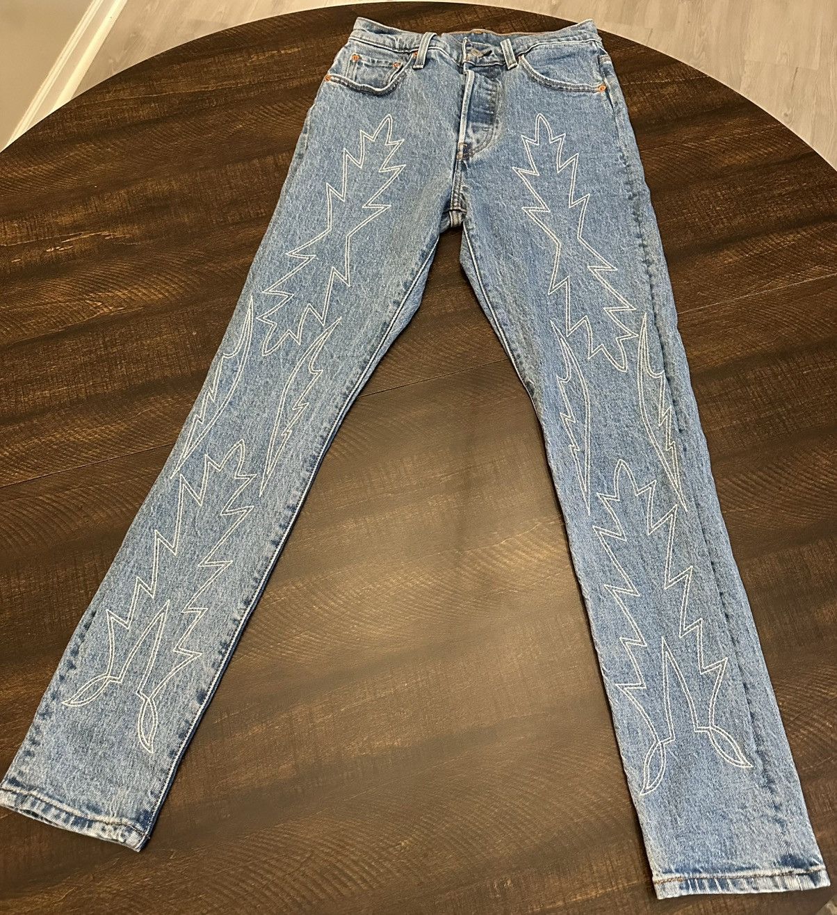 Levi's Levi’s 501 S Premium Skinny Front Pattern 25x29 Jeans Size 25" / US 0 / IT 36 - 1 Thumbnail