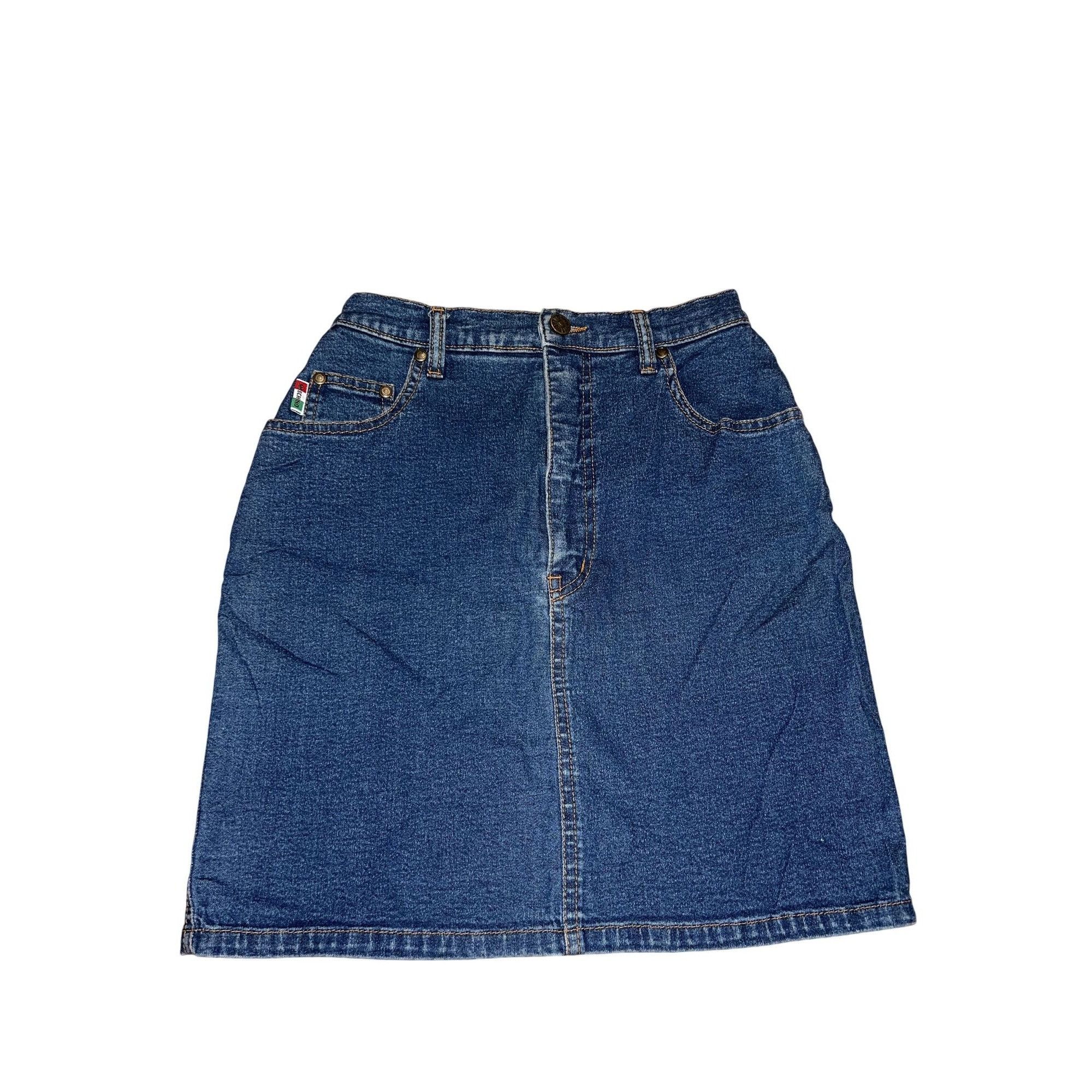 Moschino Vintage Moschino Jeans Denim Mini Skirt Size 30" / US 8 / IT 44 - 2 Thumbnail