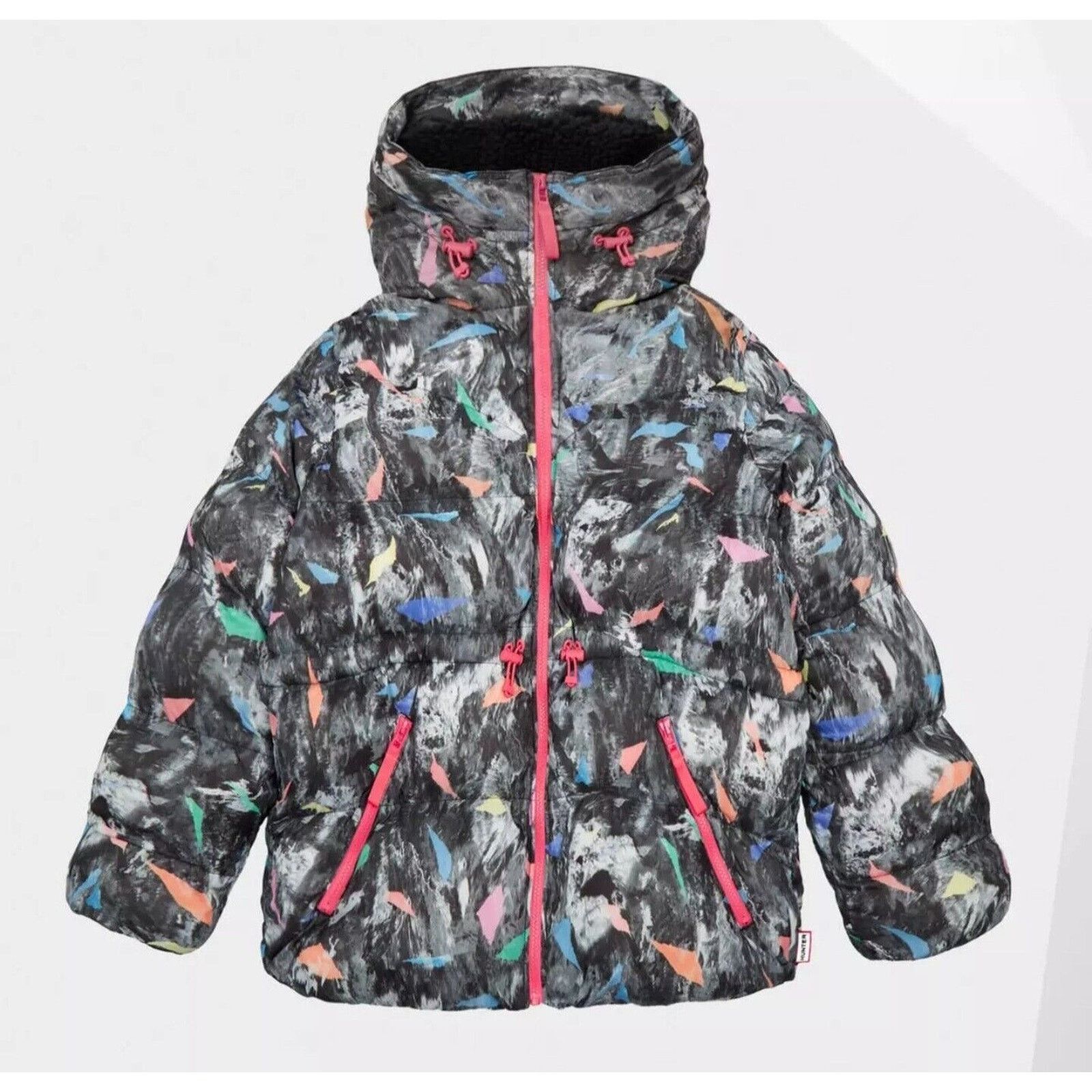 Hunter HUNTER Original A-Line Puffer Jacket Storm Camo Print Multi Size XS / US 0-2 / IT 36-38 - 7 Thumbnail