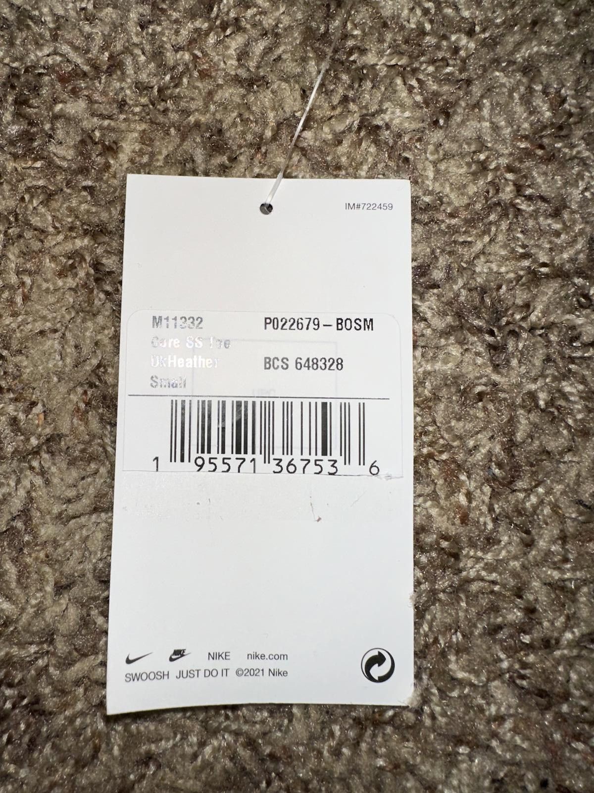 Nike Nike Men’s Dri-Fit "Marathon Are For Mondays" Cotton Nike Racing T-Shirt Size US S / EU 44-46 / 1 - 7 Thumbnail