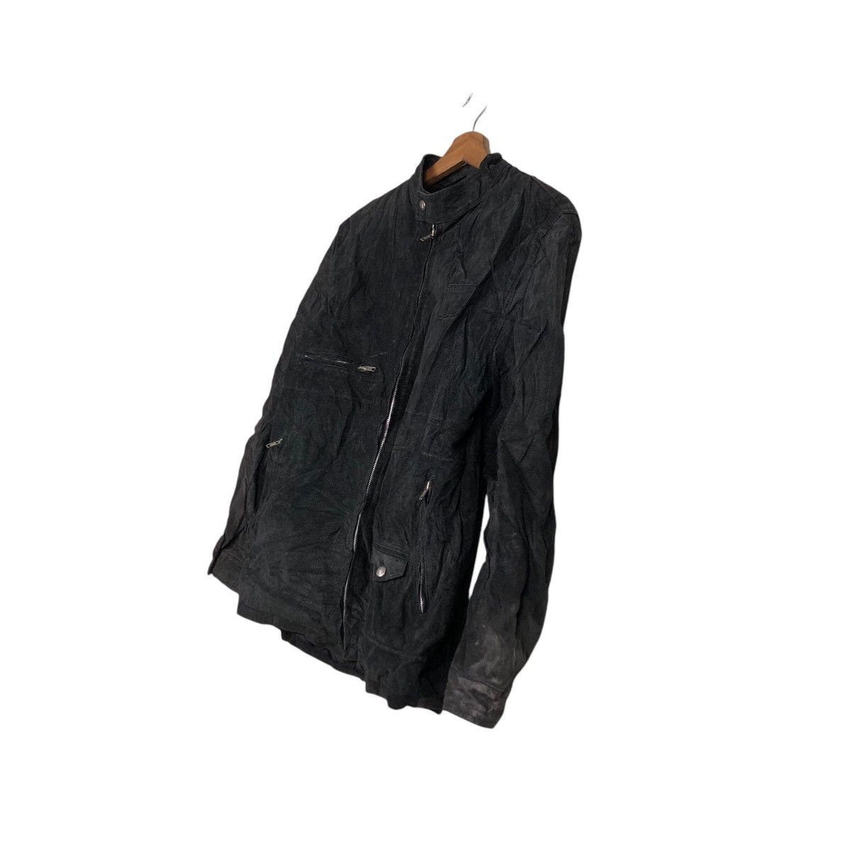Japanese Brand 📌Vintage Biker Leather Jacket Zipper Unbranded Size US M / EU 48-50 / 2 - 3 Thumbnail