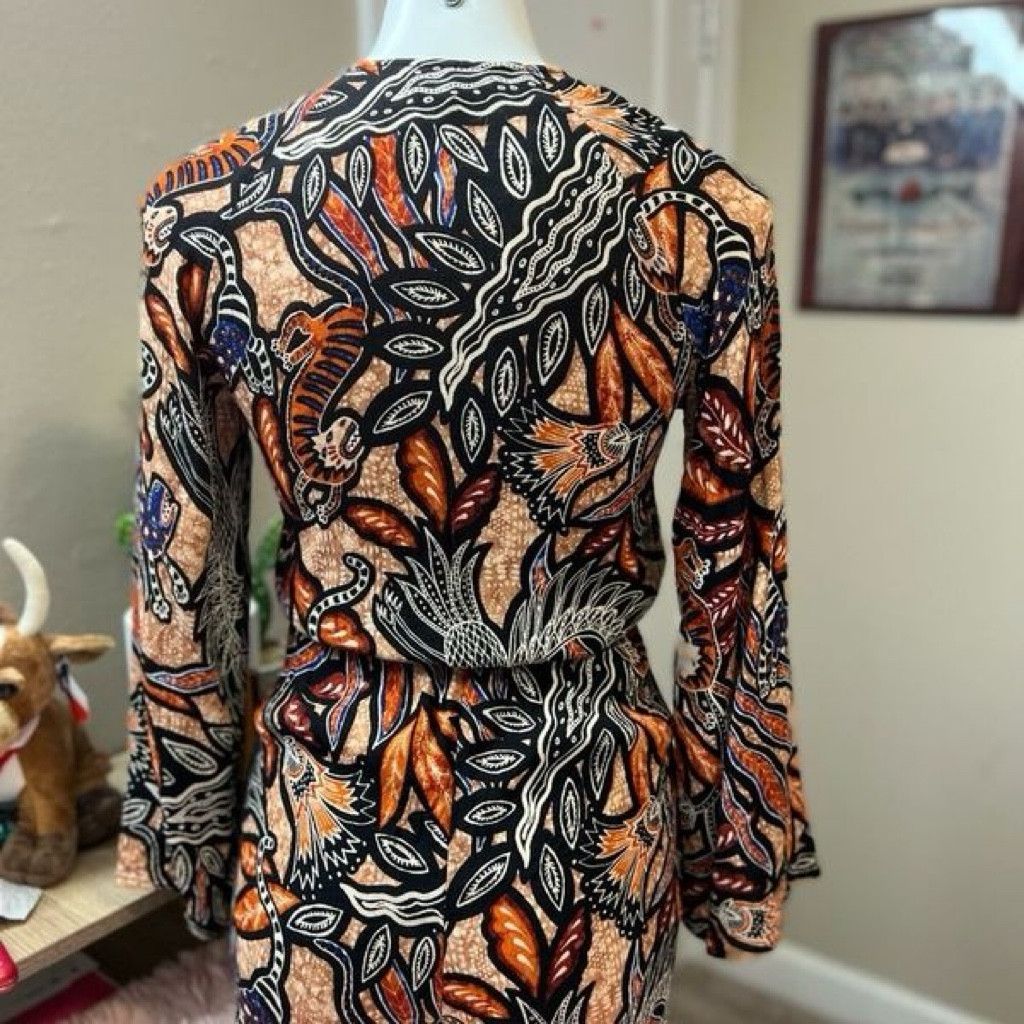 Other H&M Women’s Boho Floral Romper Bell Sleeve Tie Waist Size S Size 27" / US 4 / IT 40 - 7 Thumbnail