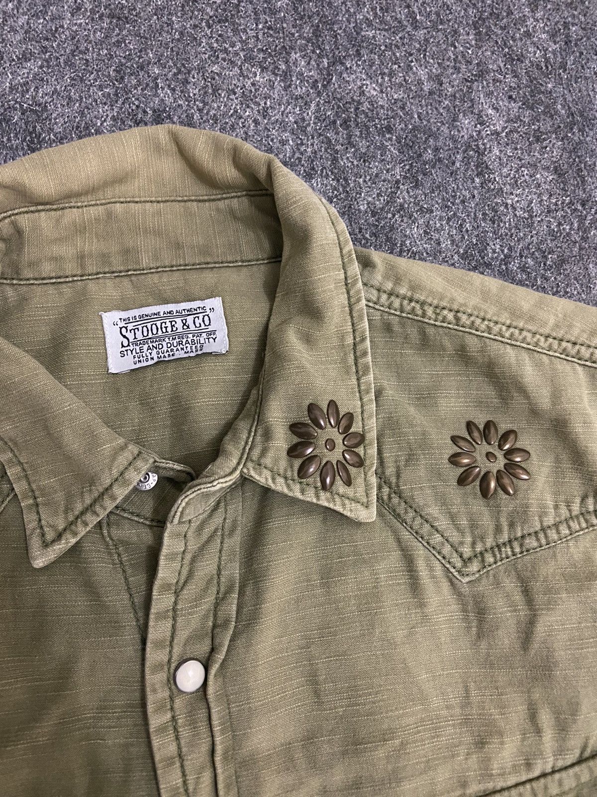 If Six Was Nine × Japanese Brand × Le Grande Bleu (L.G.B.) Vintage 90s military shirt stooge & co Size US L / EU 52-54 / 3 - 3 Thumbnail