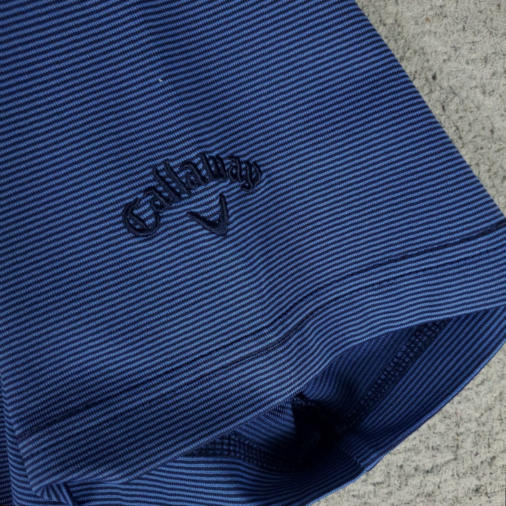 Callaway Callaway Polo Shirt Mens L Blue Striped Opti Dri Fit Golf Short Sleeve Polo Shirt Size US L / EU 52-54 / 3 - 3 Thumbnail