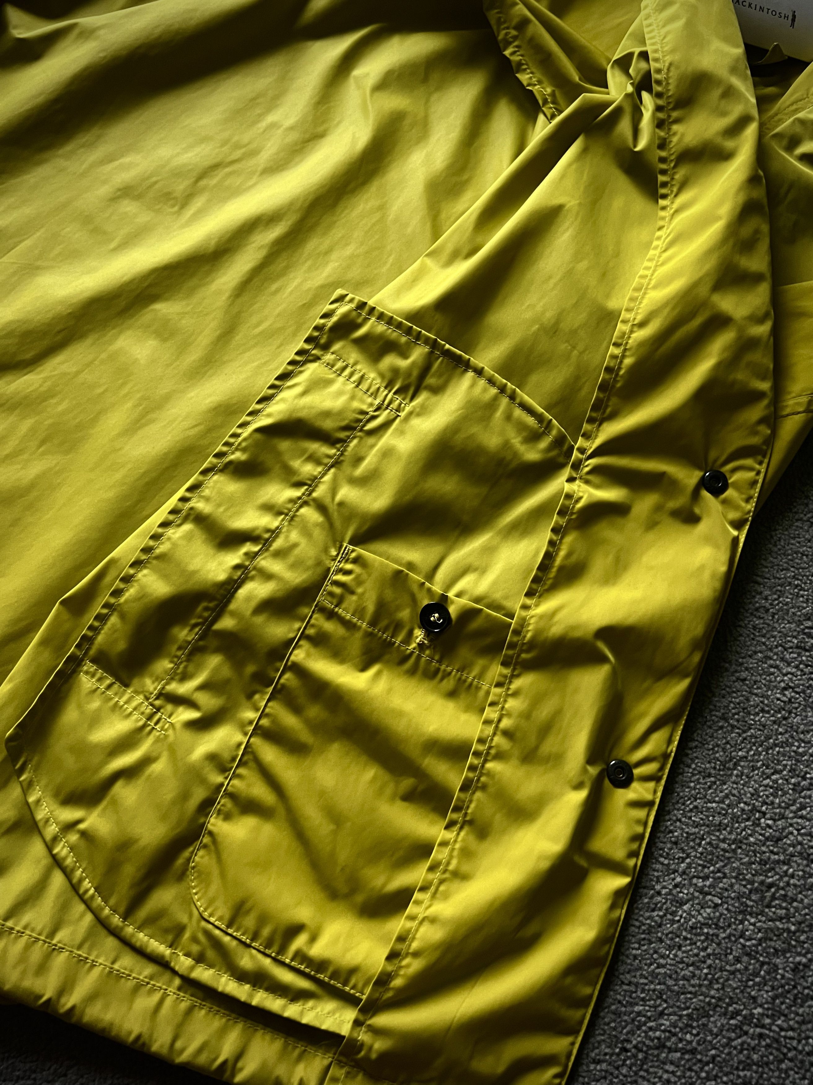 Mackintosh Mackintosh Yellow Nylon Coach Jacket Size US M / EU 48-50 / 2 - 6 Thumbnail