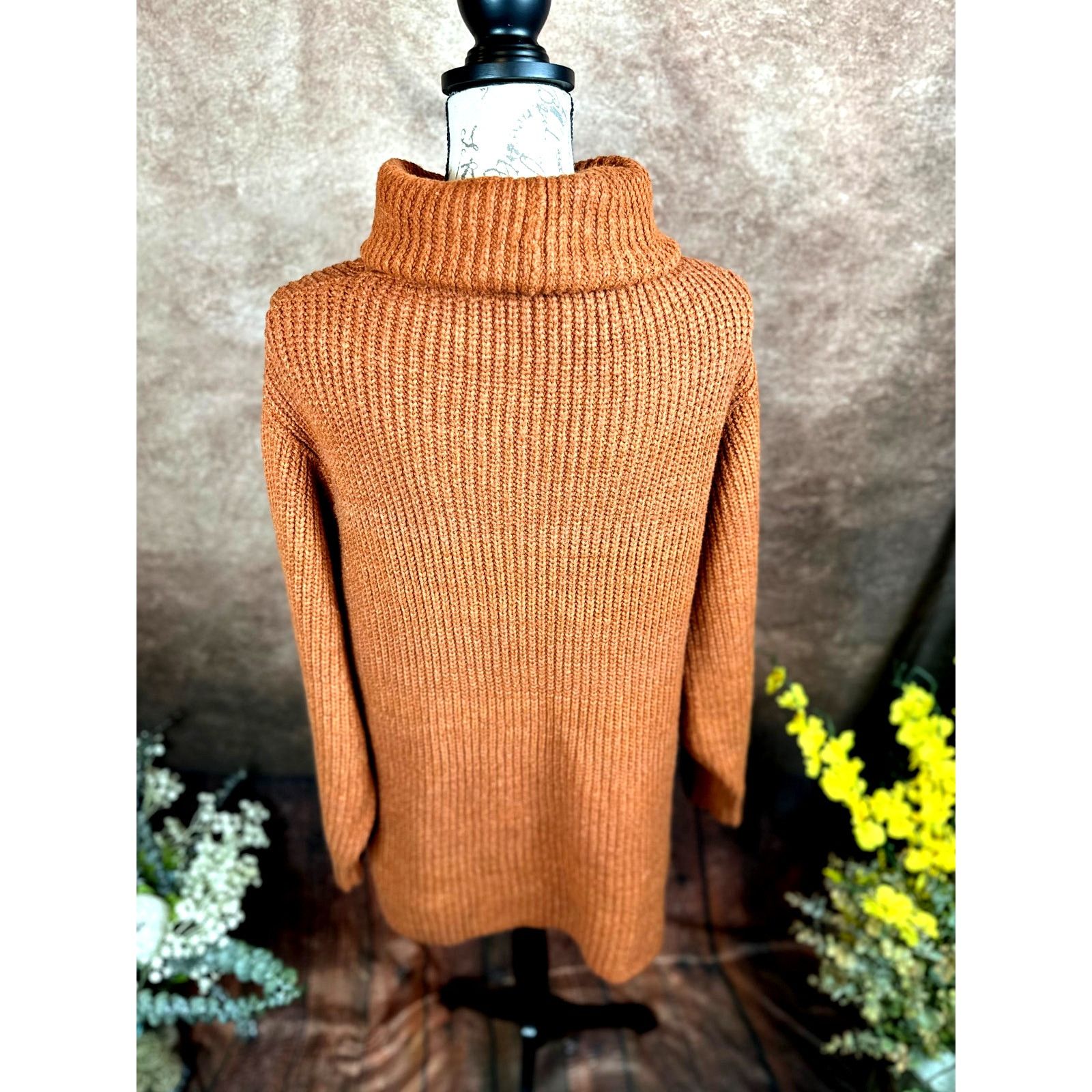 Free People Free People Eleven Chunky Knit Sweater - Rust - size M Size M / US 6-8 / IT 42-44 - 11 Thumbnail