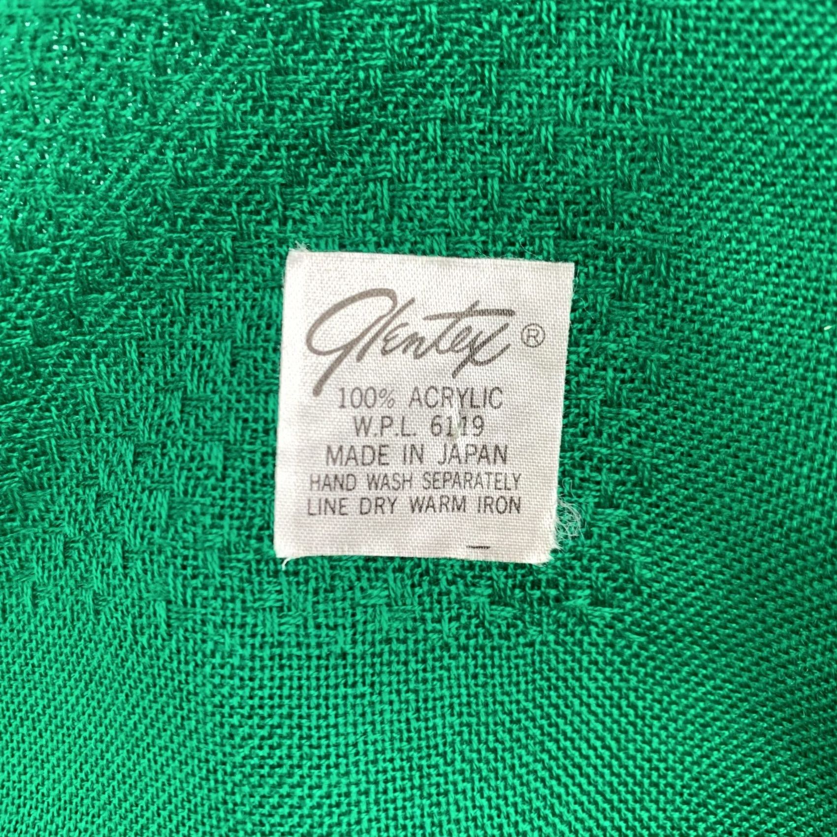 Vintage VINTAGE Glentex Square Scarf 31" x 31" Green Geometric Acrylic Made in Japan Womens Scarf Size ONE SIZE - 5 Thumbnail