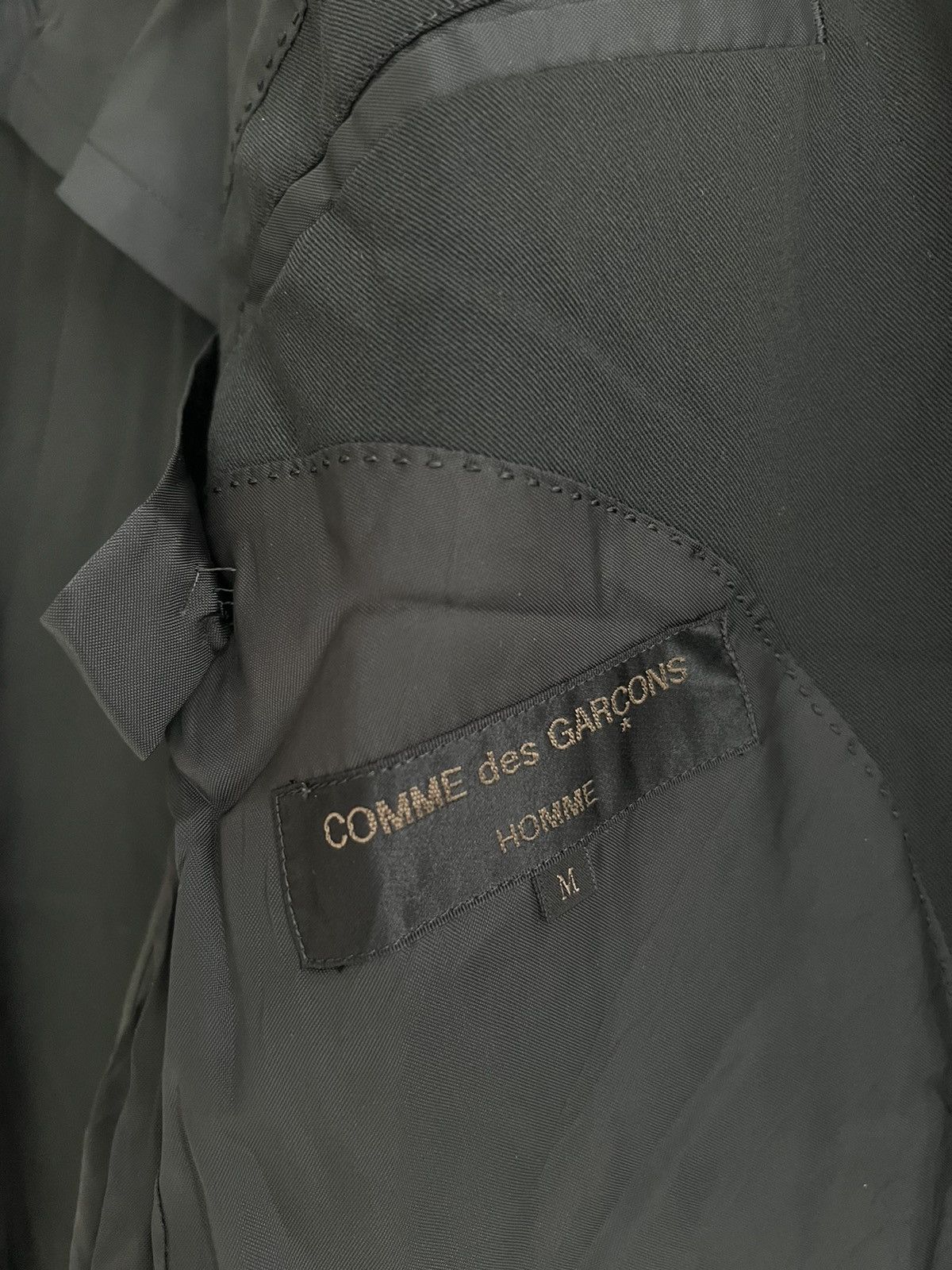 Comme des Garcons Homme AW90 Comme des Garçons Homme Double Breast Minimalist Blazer Size US L / EU 52-54 / 3 - 7 Thumbnail