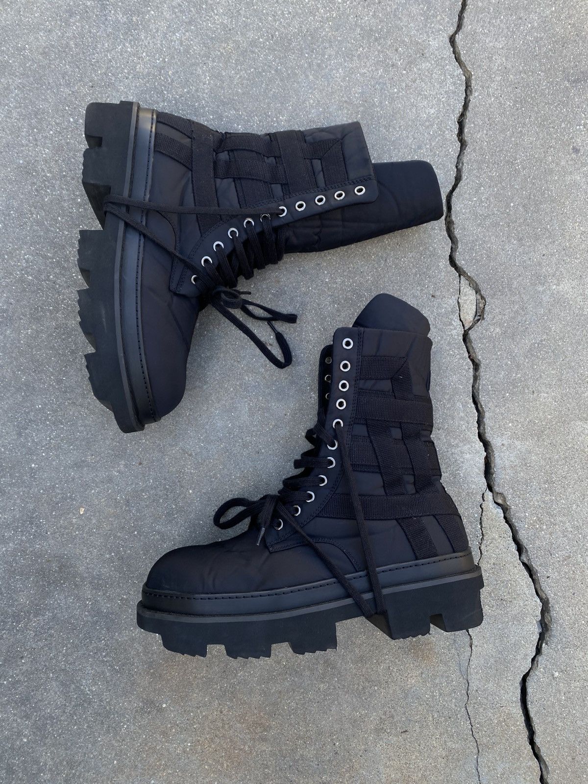 Rick Owens DRKSHDW Army Megatooth boot