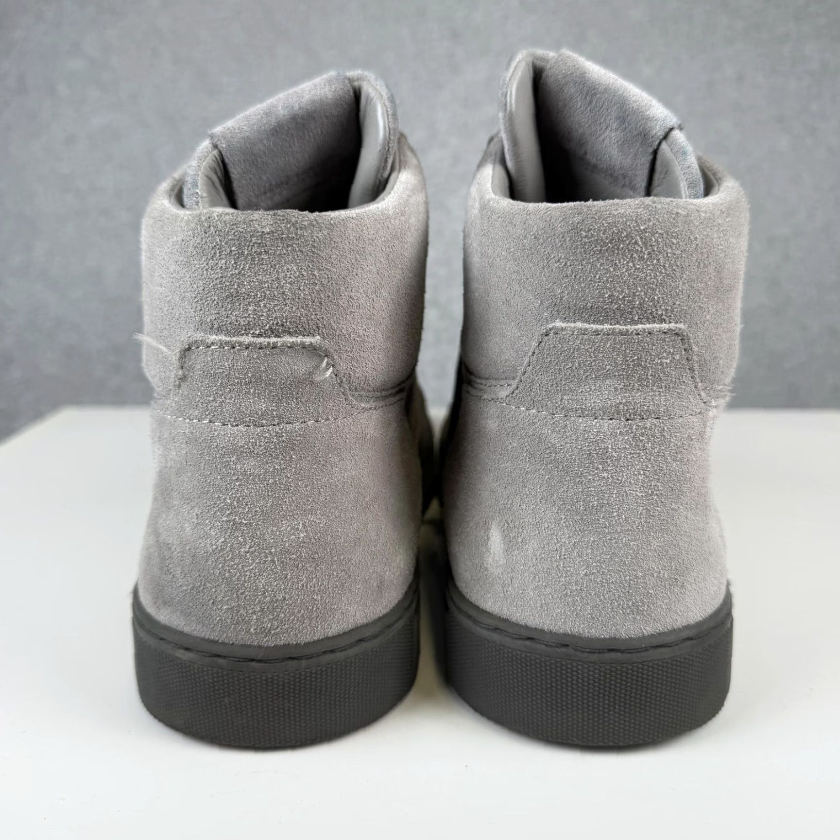 Allsaints AllSaints Sneakers Hi Top Suede Gray Lace Up 12 US 46 EU Men Sneakers Mens Gray Hi Top Suede Lace Up AllSaints Shoes Size US L / EU 52-54 / 3 - 5 Thumbnail