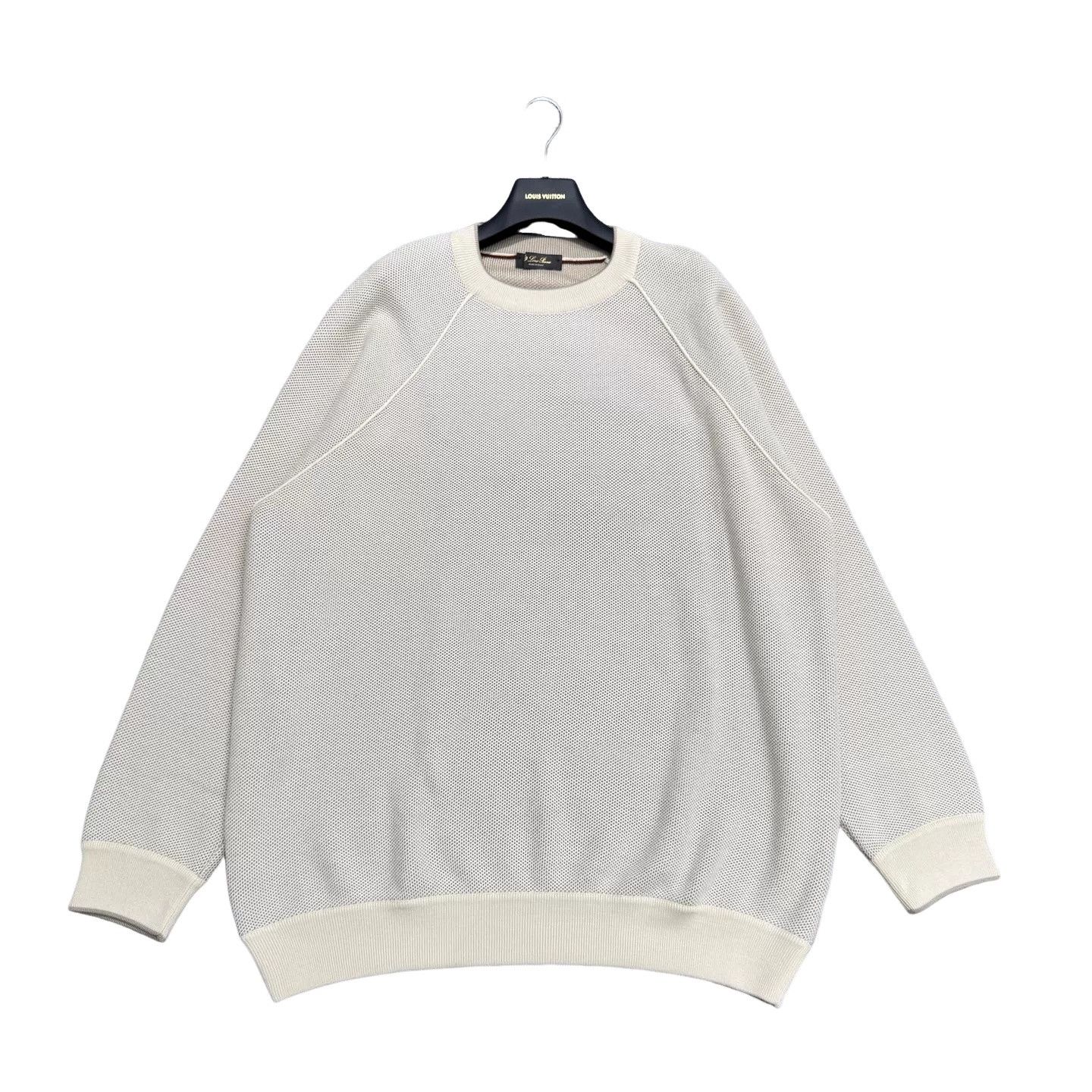 Loro Piana Loro Piana Open Knit Wool Silk Sweater 62 Size US XXL / EU 58 / 5 - 1 Thumbnail
