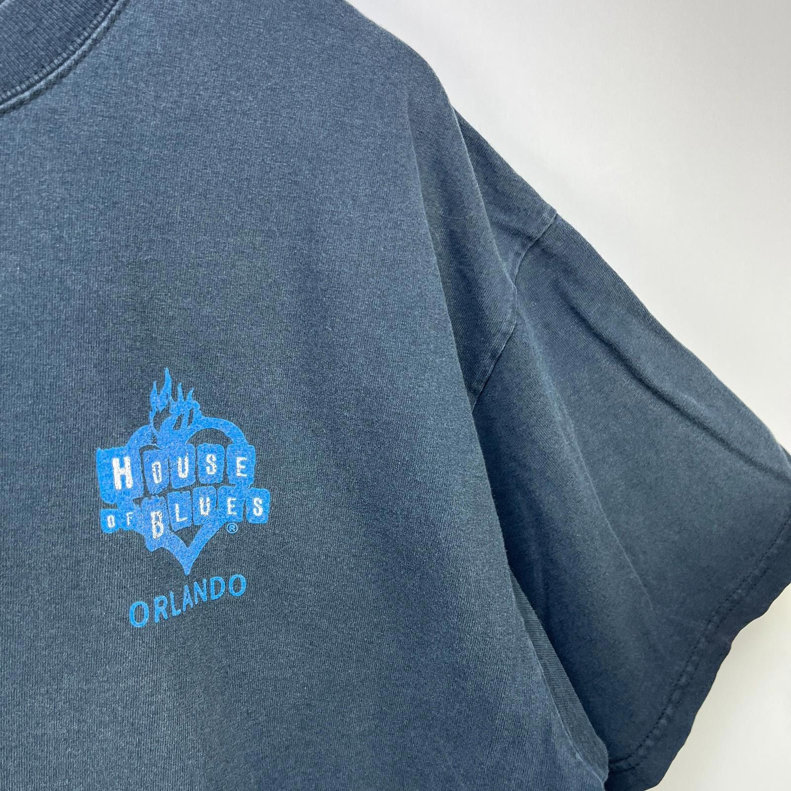 Vintage House Of Blues Orlando Guitar Faded T Shirt 2XL
