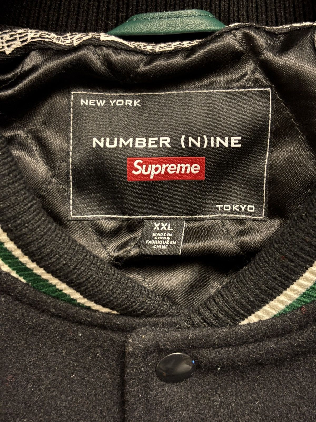 Number (N)ine × Supreme Supreme Number (N)ine Mickey Varsity Jacket Size US XXL / EU 58 / 5 - 3 Thumbnail