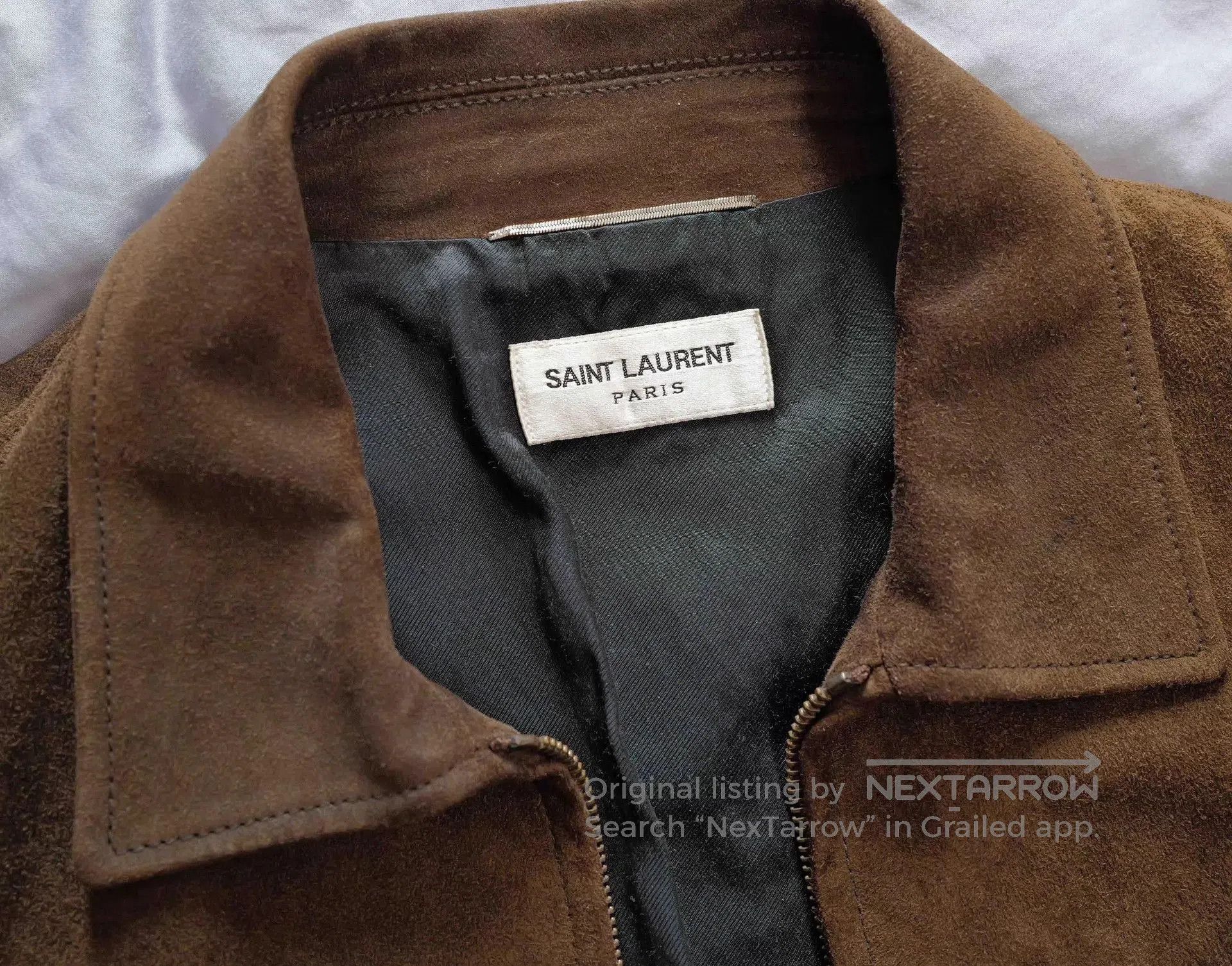 Saint Laurent Paris Brown Suede Zip. Size US S / EU 44-46 / 1 - 3 Thumbnail