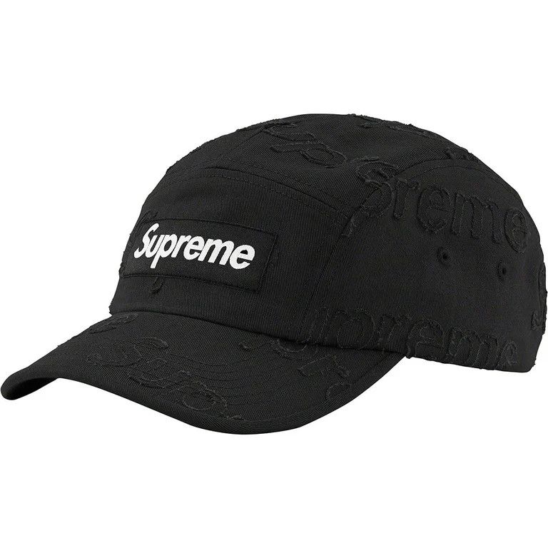 Supreme Supreme Lasered Twill Camp Cap 'Black' Size ONE SIZE - 1 Thumbnail