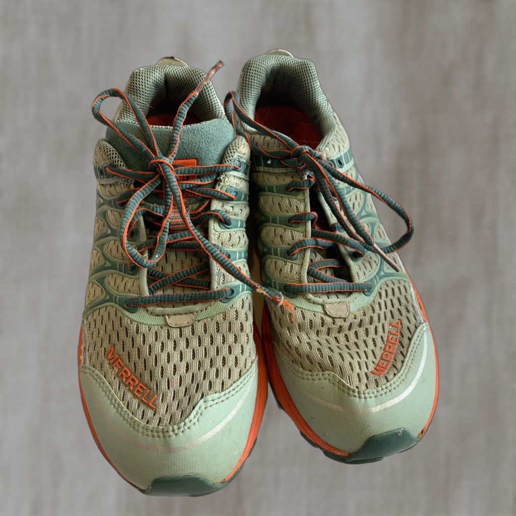 Merrell Merrell Women's Trail Running Sneakers Blue Surf/Tiger Lilly Size 9 Shoes Athletic Trail-Running Shoes Womens Tiger 9 Size US 7 / IT 37 - 1 Thumbnail