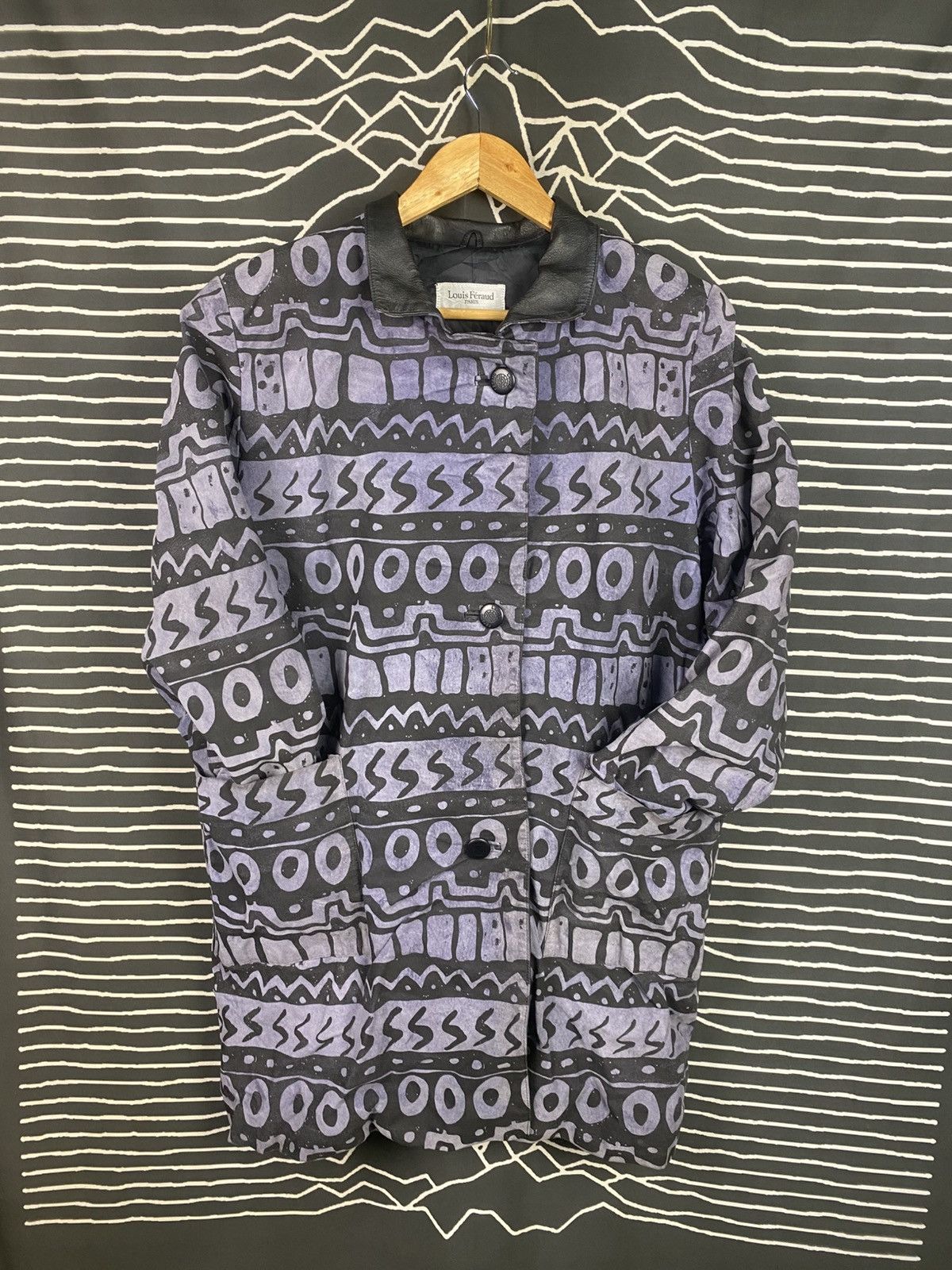 Louis Feraud Vintage Louis Feraud Printed Heavy Jacket Size US L / EU 52-54 / 3 - 1 Thumbnail