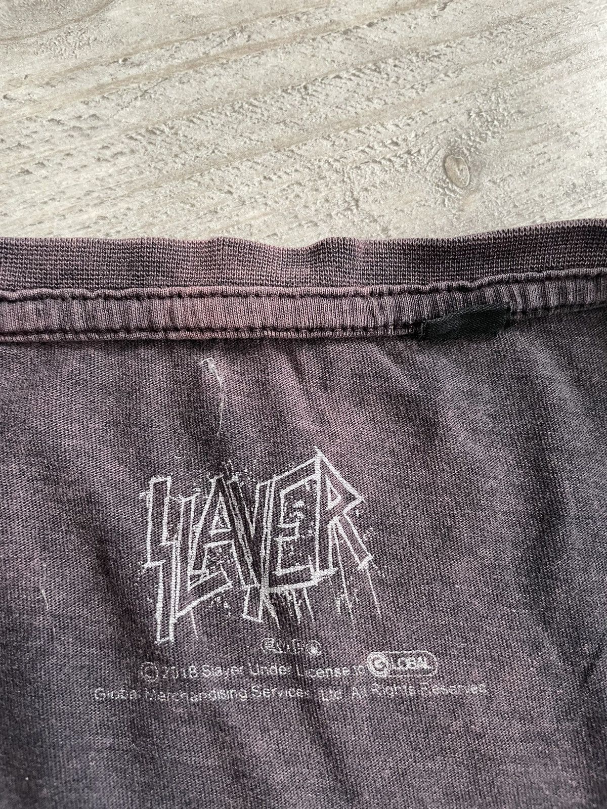 Band Tees × Slayer × Vintage Vintage Slayer T-Shirt Size US XXL / EU 58 / 5 - 3 Thumbnail