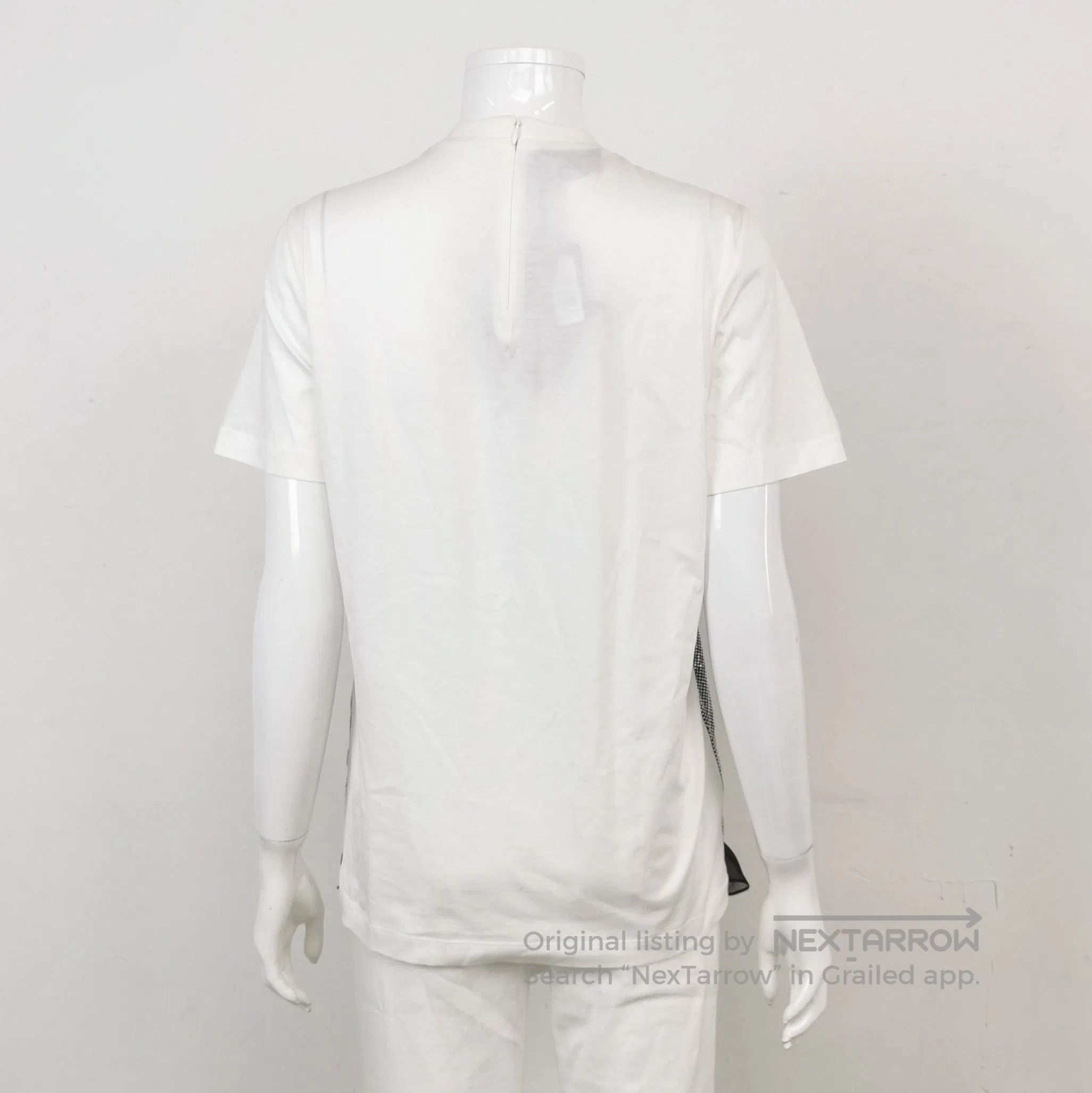 Prada Prada Cotton Silk Logo Short Sleeve T-Shirt . Size US XS / EU 42 / 0 - 2 Thumbnail