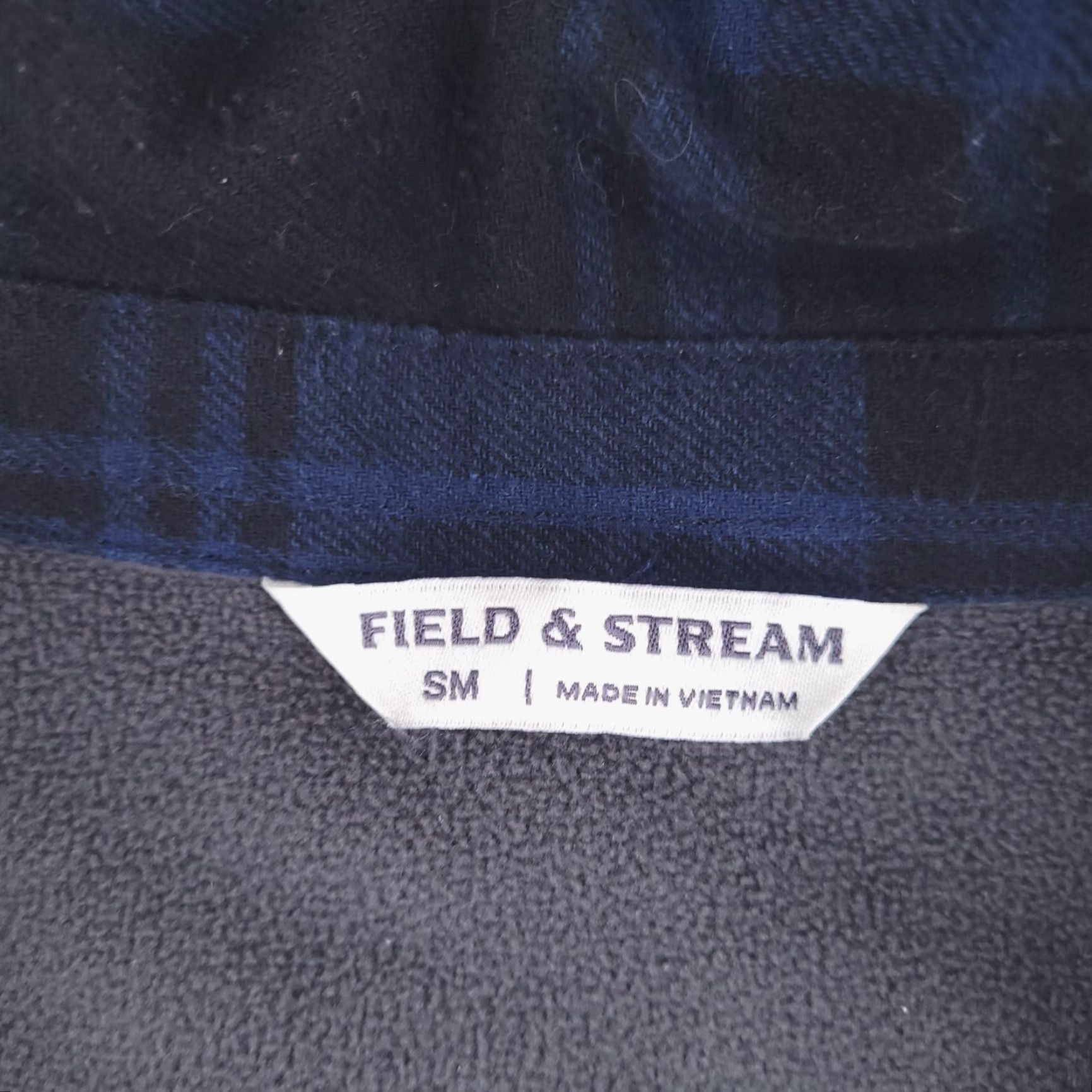 Vintage Field & Stream Jacket Mens Small Flannel Sherpa Fleece Lined Chore Work Zip Bomber Plaid Blue Mens Small Zip Lined Jacket Size US S / EU 44-46 / 1 - 2 Thumbnail