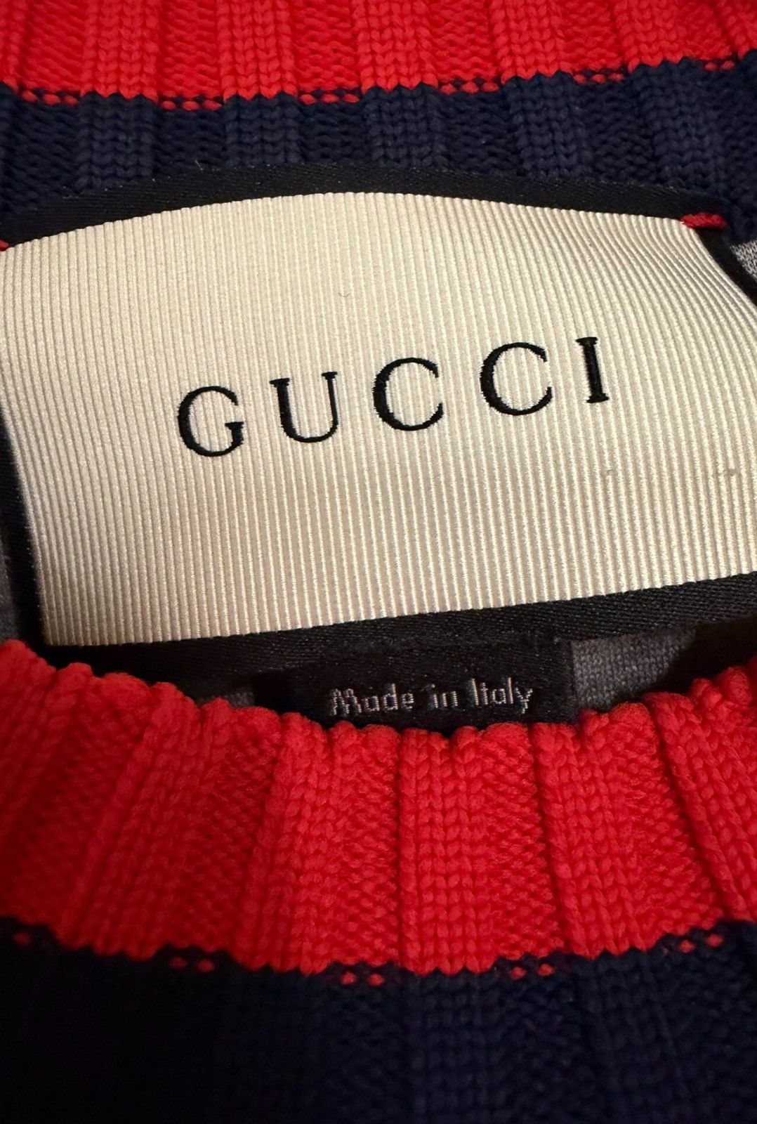 Gucci Gucci Runway Red Gold Thread Embroidered Knit Size US XS / EU 42 / 0 - 4 Thumbnail