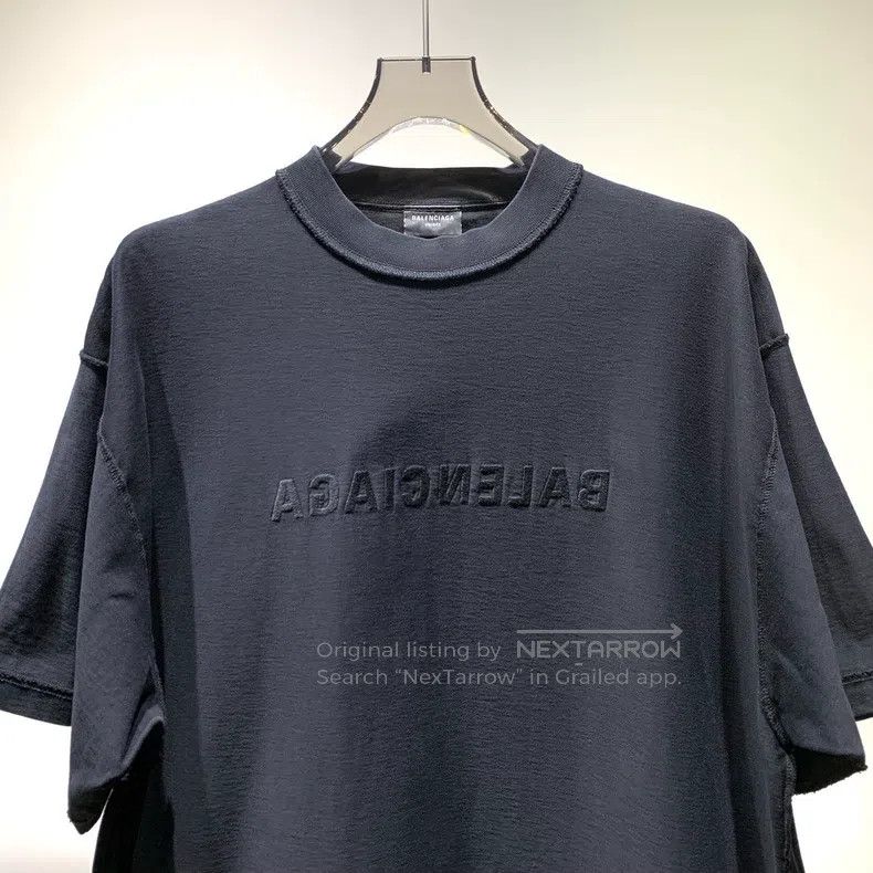 Balenciaga Balenciaga Embroidered Logo Short Sleeve Size US S / EU 44-46 / 1 - 3 Thumbnail