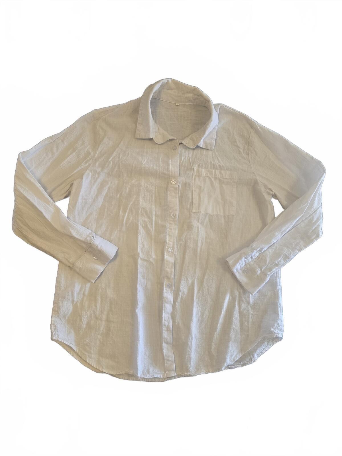 Unknown London Minimalist L Cotton Button-Down Shirt Cleangirl Coastal Size L / US 10 / IT 46 - 2 Thumbnail