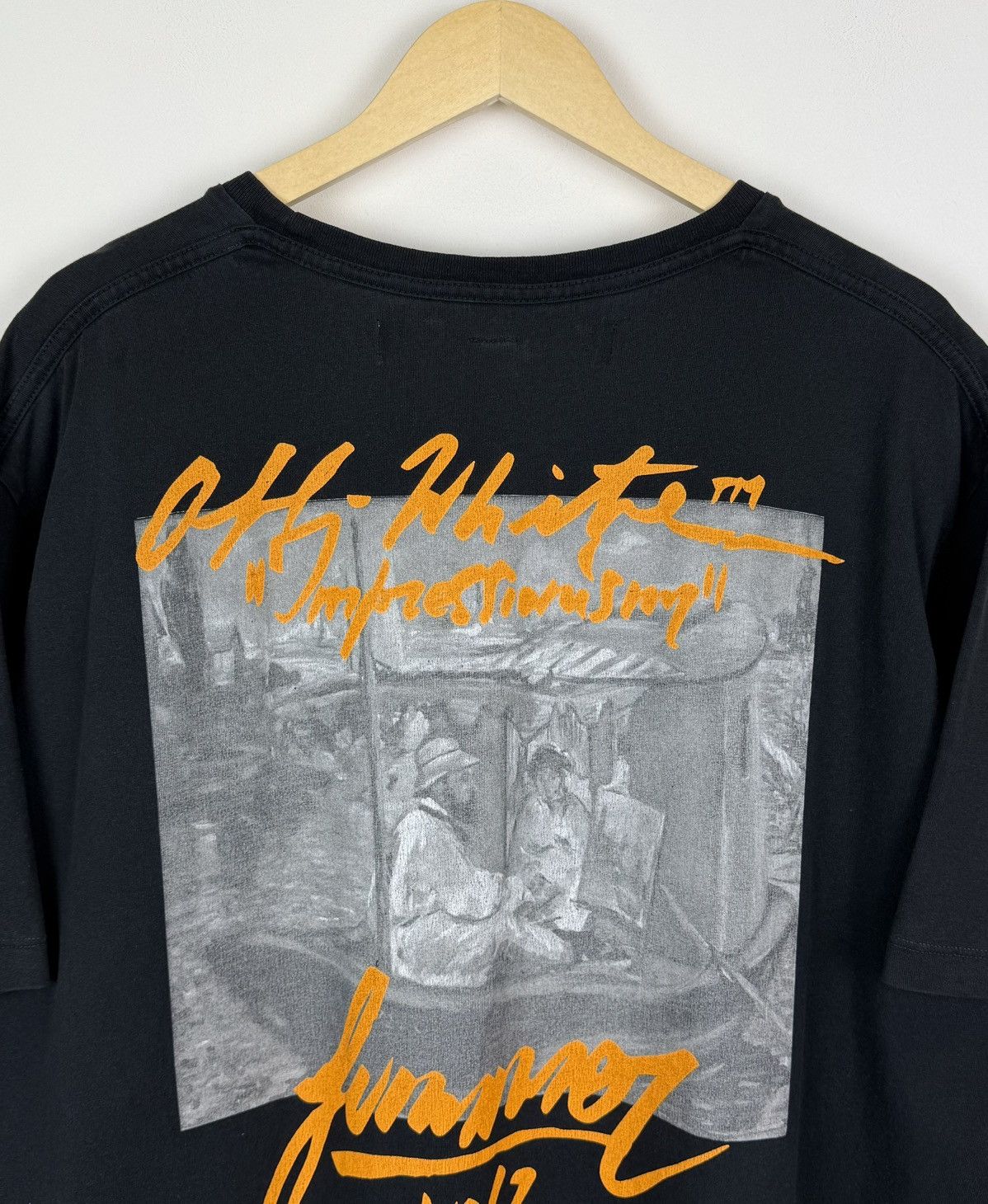 Off-White Off-White Impressionism Virgil Abloh Main Label 2013 T-shirt Size US L / EU 52-54 / 3 - 7 Thumbnail