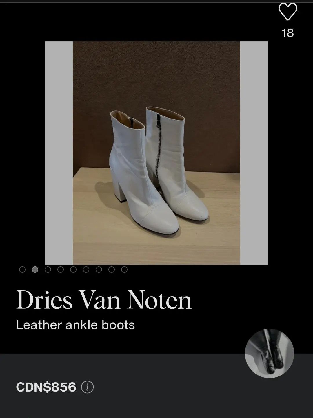Dries Van Noten AW17 Runway cowhide heels Size US 7 / IT 37 - 7 Thumbnail