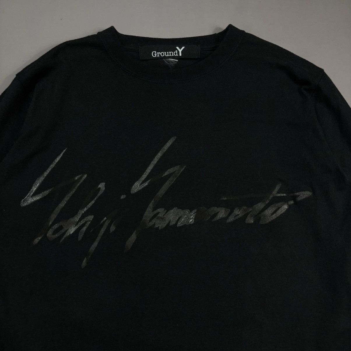 Y's × Yohji Yamamoto Ground y Yohji yamamoto - Spell out longsleeve Size US S / EU 44-46 / 1 - 3 Thumbnail