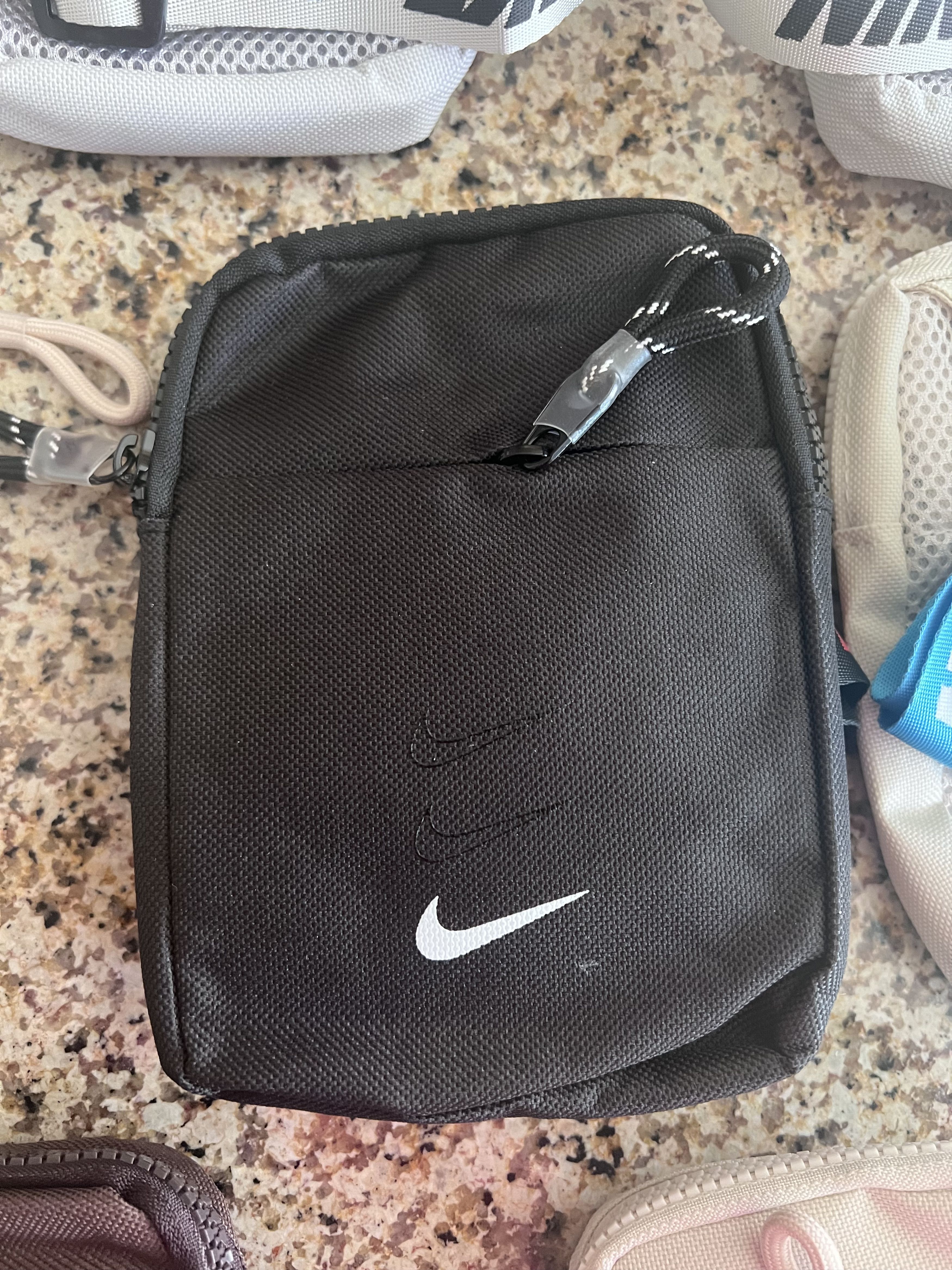 Nike Nike Sportswear Essentials Crossbody Bag Black/Red Strap Size ONE SIZE - 1 Thumbnail