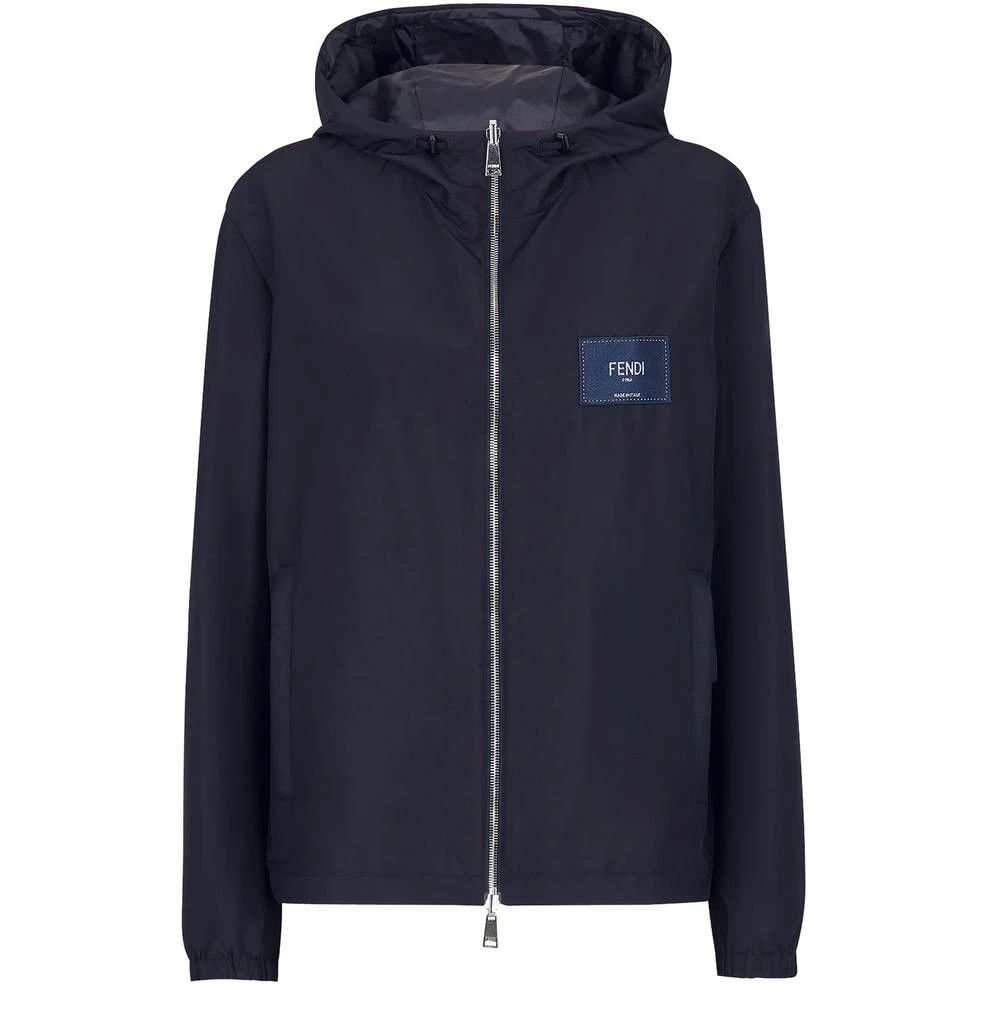 Fendi o1w1db10325 FW1088 Windbreaker Jacket in Navy Blue Size US M / EU 48-50 / 2 - 1 Thumbnail