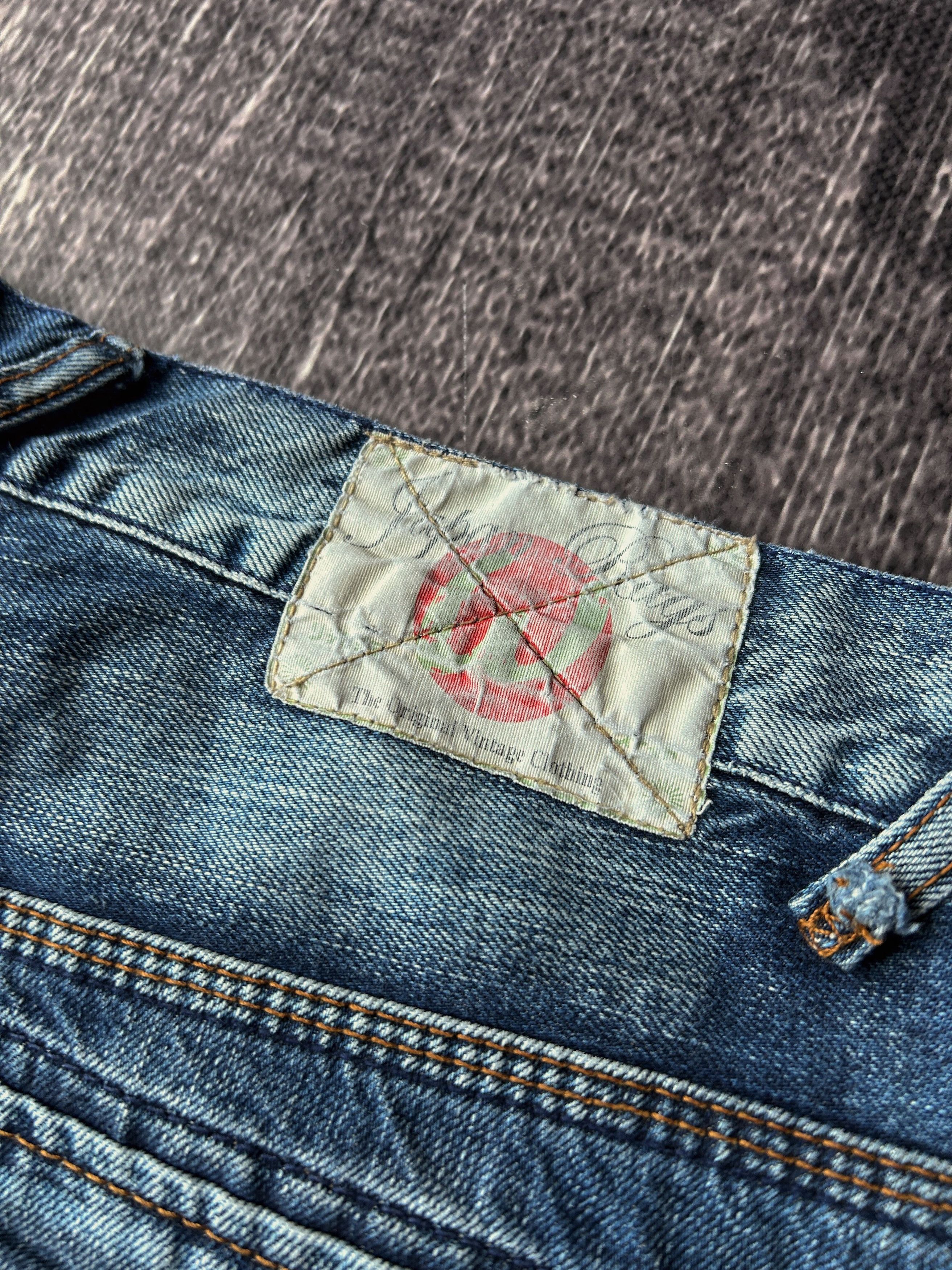 Vintage CRAZY VTG RICK OWENS STYLE WASHED JAPANESE JEANS Y2K Size US 32 / EU 48 - 8 Thumbnail