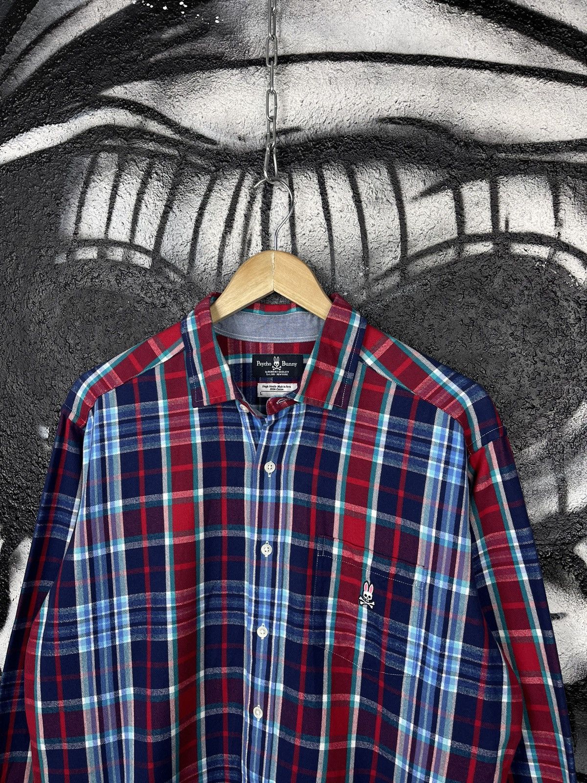 Psycho Bunny Psycho Bunny Single Needle Flannel Long Sleeve Shirt Men’s L Size US L / EU 52-54 / 3 - 3 Thumbnail