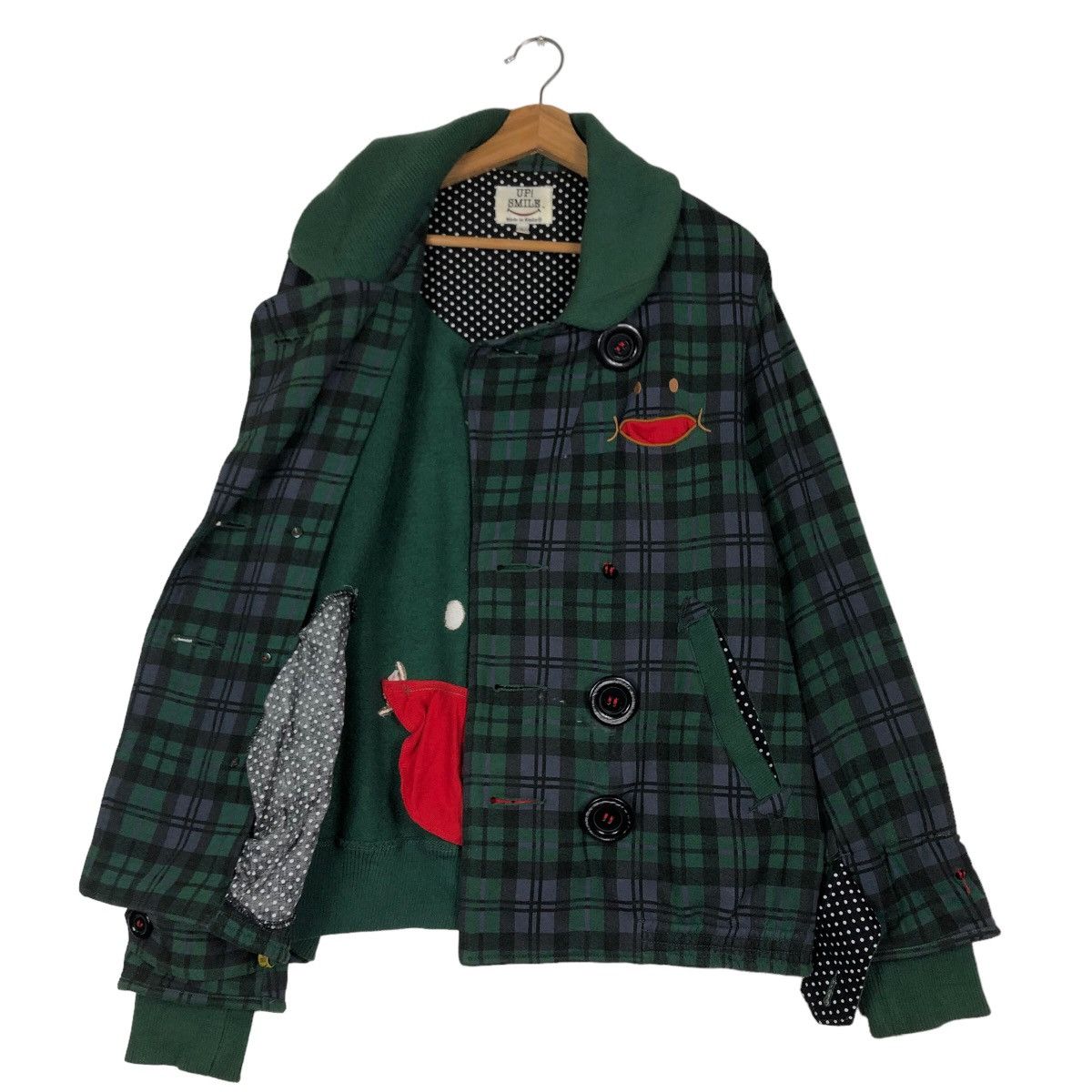 Japanese Brand 🔥Punk Design Tartan Design Up Smile Japan Jacket Kapital Size US L / EU 52-54 / 3 - 11 Thumbnail