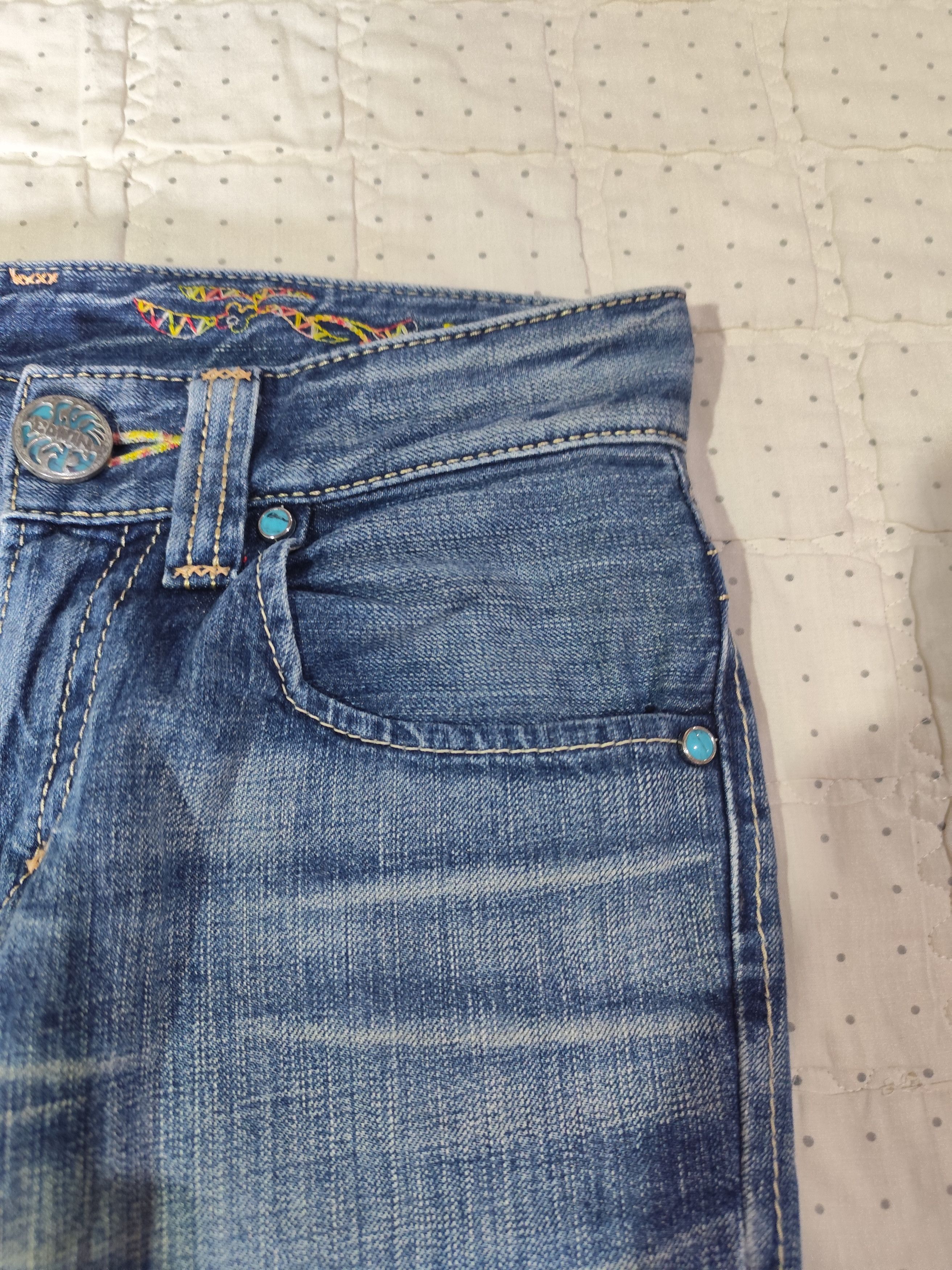 Beauty Beast × Edwin × If Six Was Nine Vintage Edwin 503 Blue Trip Washed Denim J017 Size 26" / US 2 / IT 38 - 5 Thumbnail