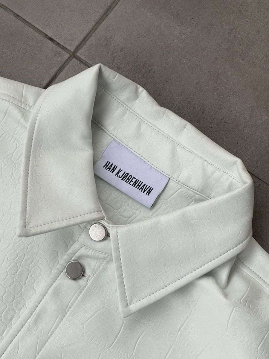 Han Kjobenhavn !DS! SS21 Han Kjobenhavn White Croc Skin Summer Shirt Size US M / EU 48-50 / 2 - 16 Thumbnail
