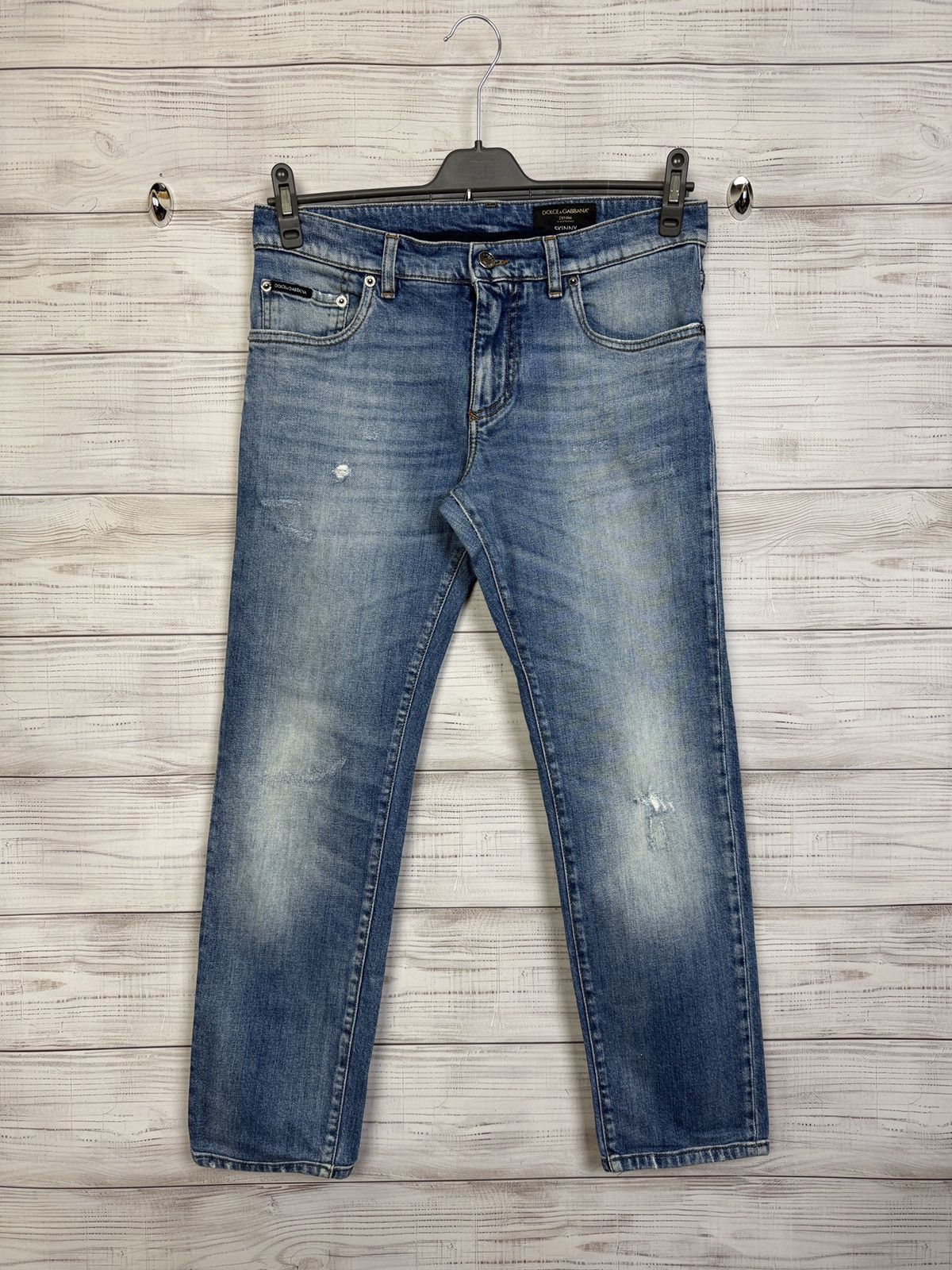 Dolce & Gabbana Crazy Vintage Dolce & Gabbana Jeans Metal Logo Size 34" / US 12 / IT 48 - 2 Thumbnail