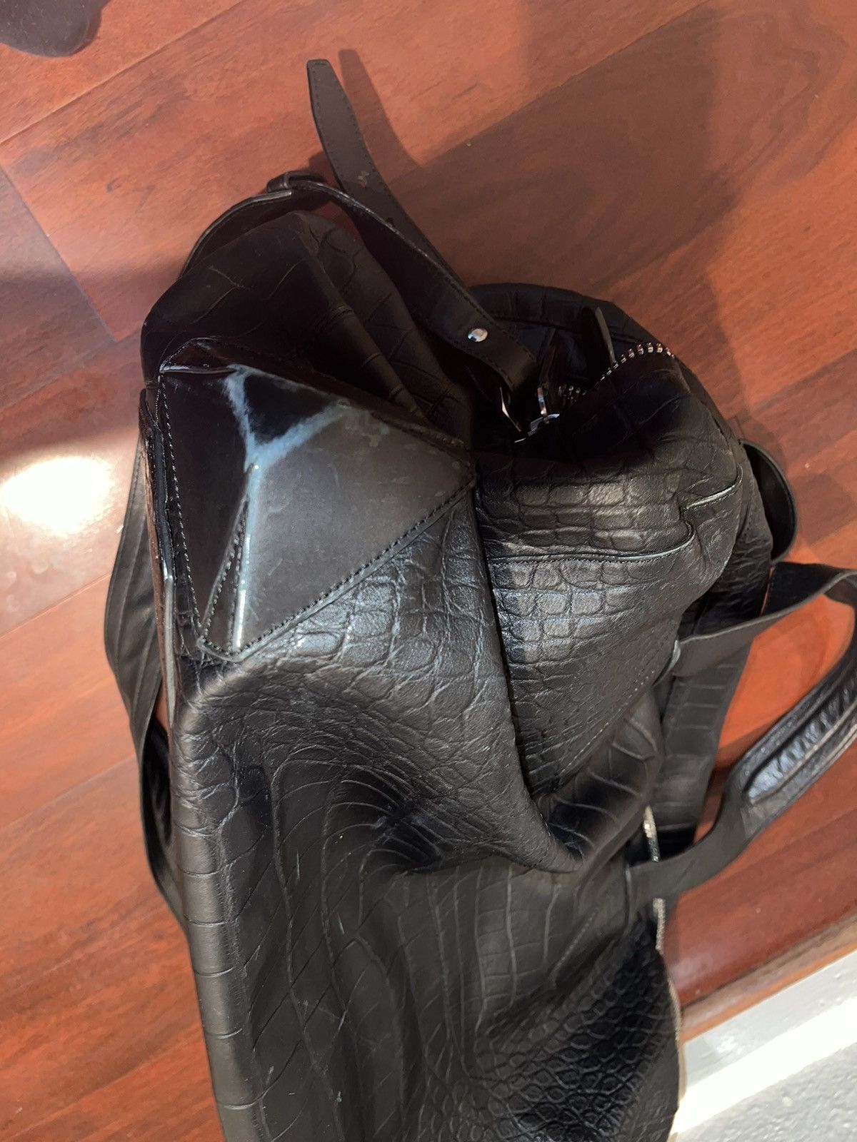 Alexander Wang Croc Embossed Leather Duffle Bag Size ONE SIZE - 15 Thumbnail