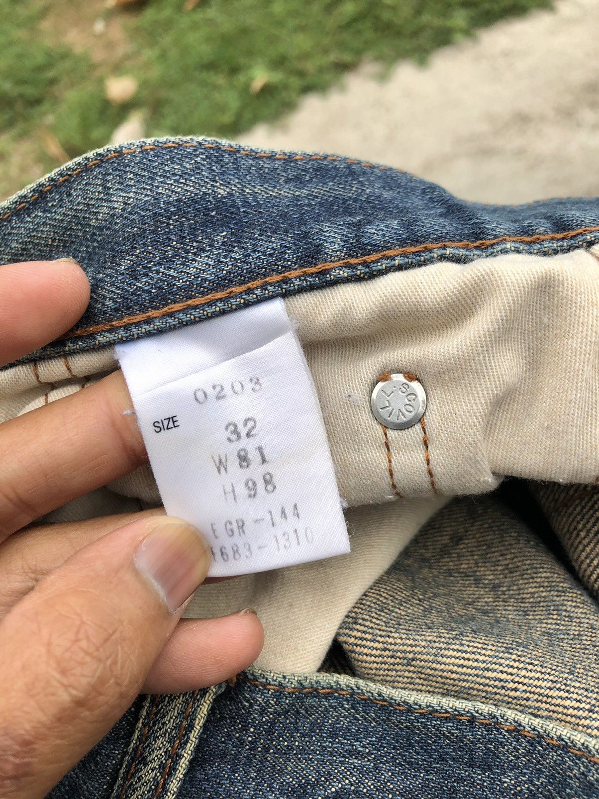 Japanese Brand VINTAGE RUSTY BLUE GOLD RUSH JEANS Size US 32 / EU 48 - 9 Thumbnail