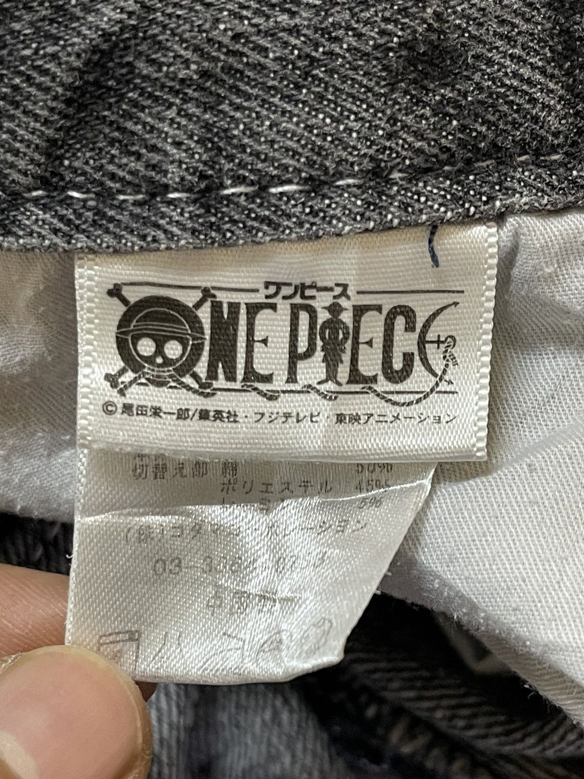 One Piece Vintage Japan One Piece Tony Chopper Distress Loose Jeans Size US 31 - 10 Thumbnail